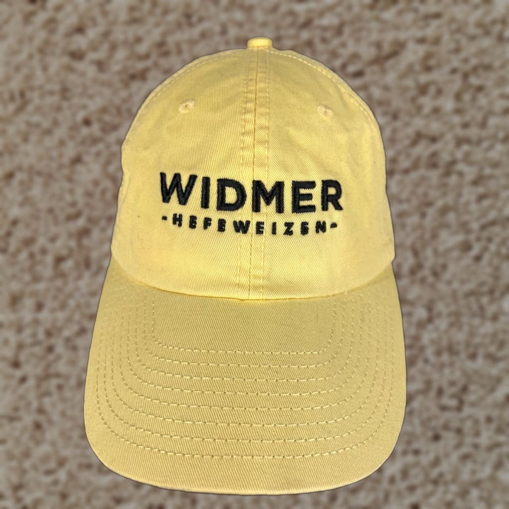 Vintage Widmer Baseball Hat Cap Strap Back Adult Yellow Beer Hefeweizen 100% Cotton Twill Mens Size ONE SIZE - 1 Thumbnail