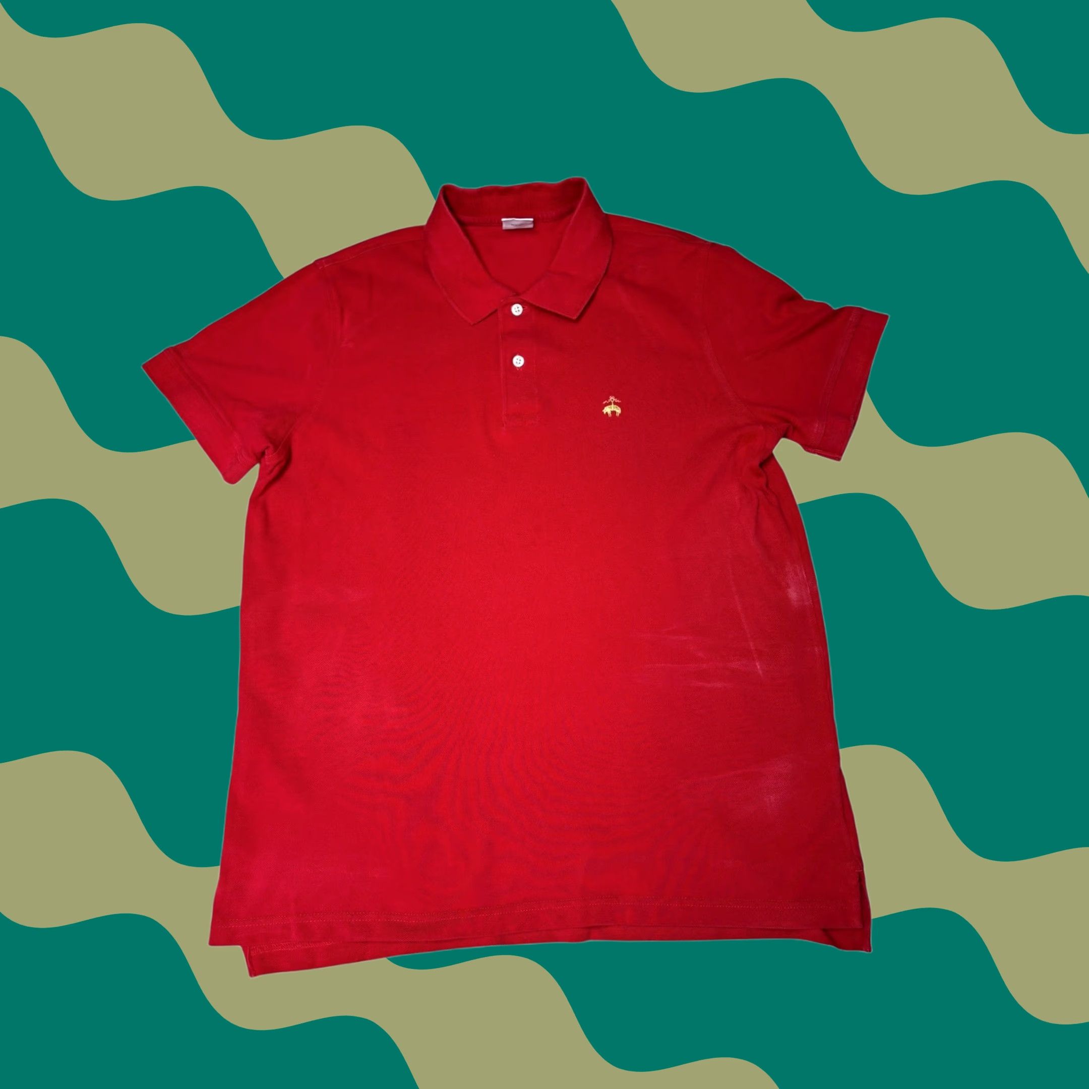 Brooks Brothers Brooks Brothers Polo shirt Mens Large Slim Red Short Sleeve 1818 Cotton Collared Size US L / EU 52-54 / 3 - 1 Thumbnail