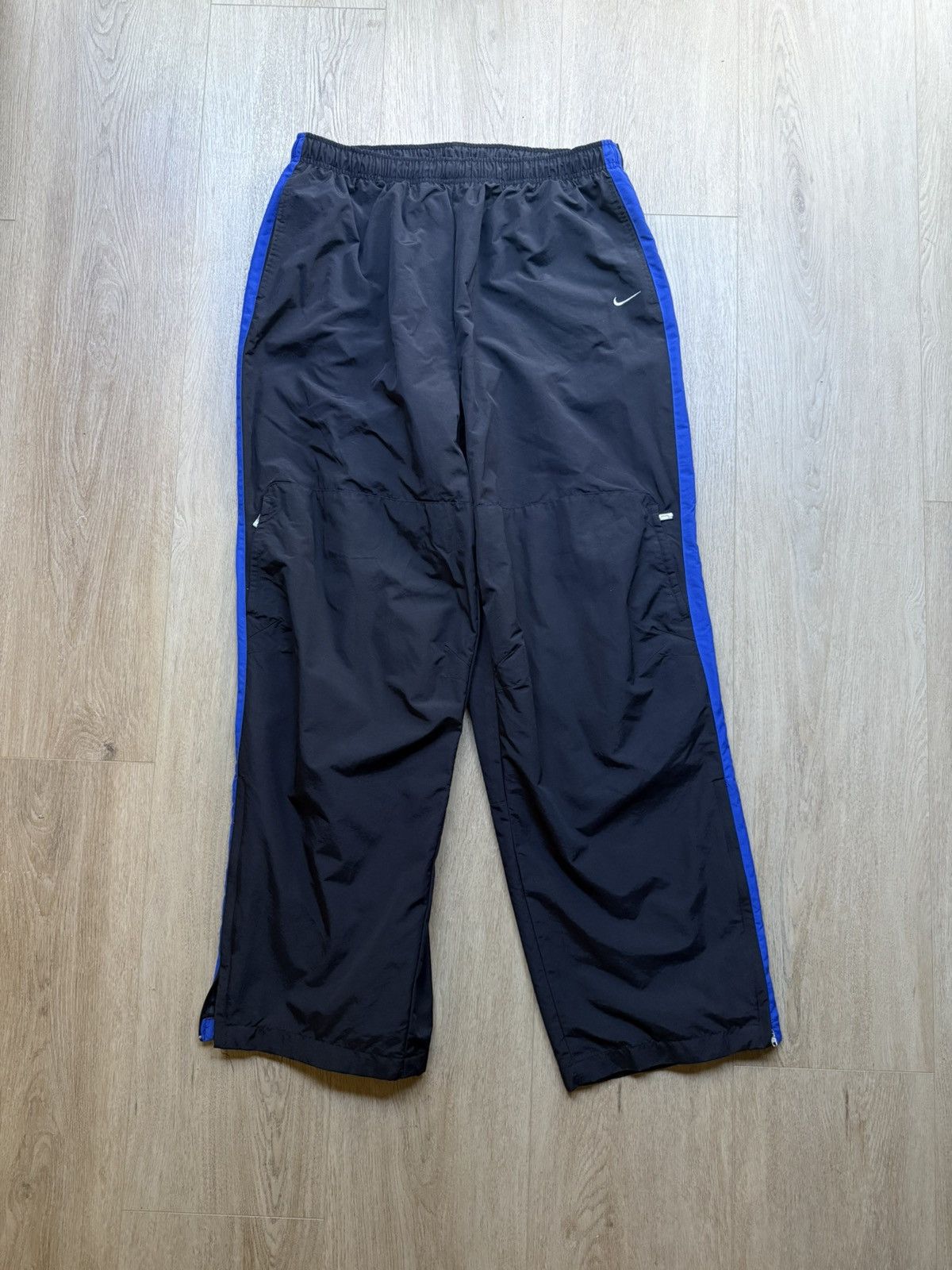 Nike VTG Nike Lined Track Windbreaker Pant XXL Blue Y2K Size US 38 / EU 54 - 1 Thumbnail