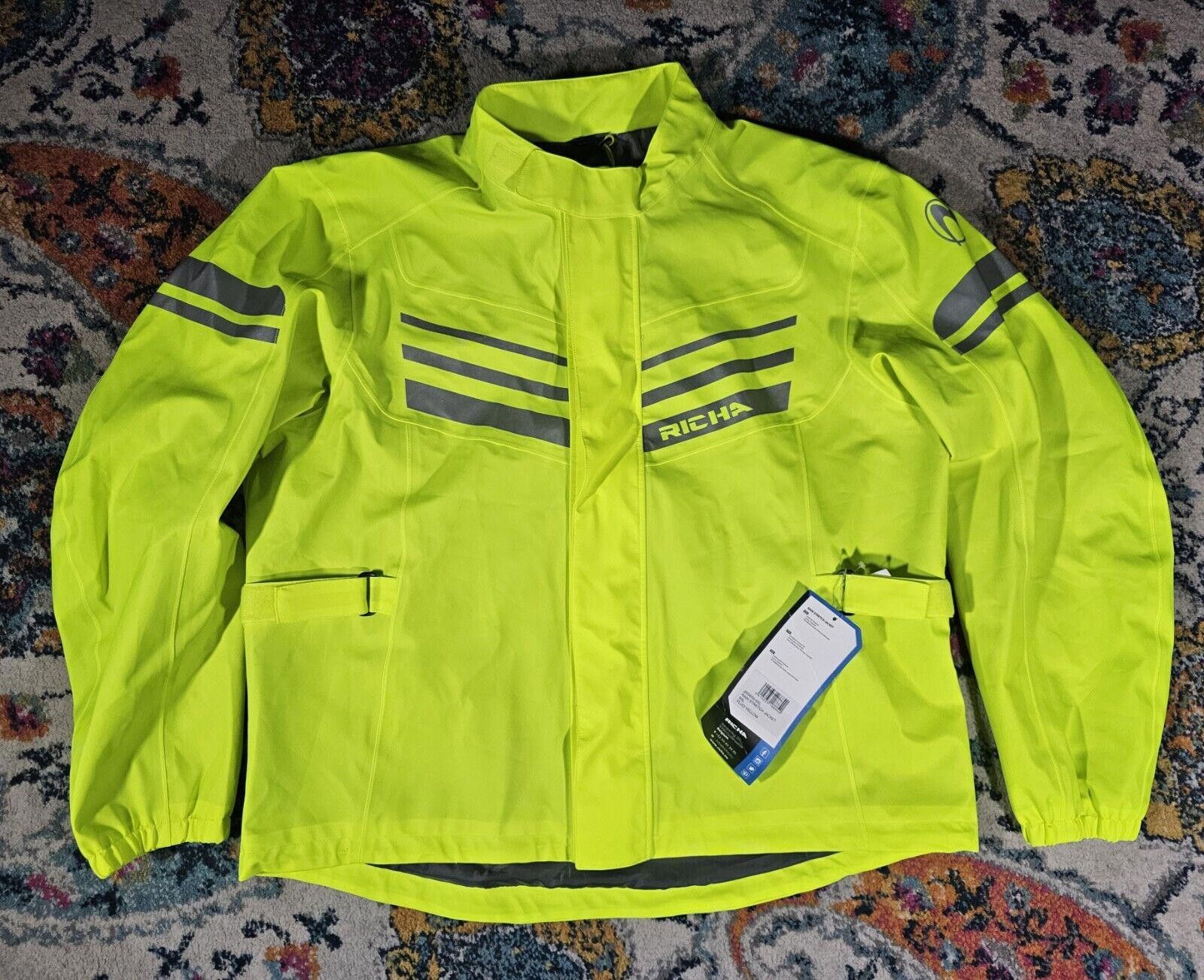 Designer Richa Rain stretch jacket Hi Vis Riding Motorcycle 6XL NWT Size ONE SIZE - 1 Thumbnail