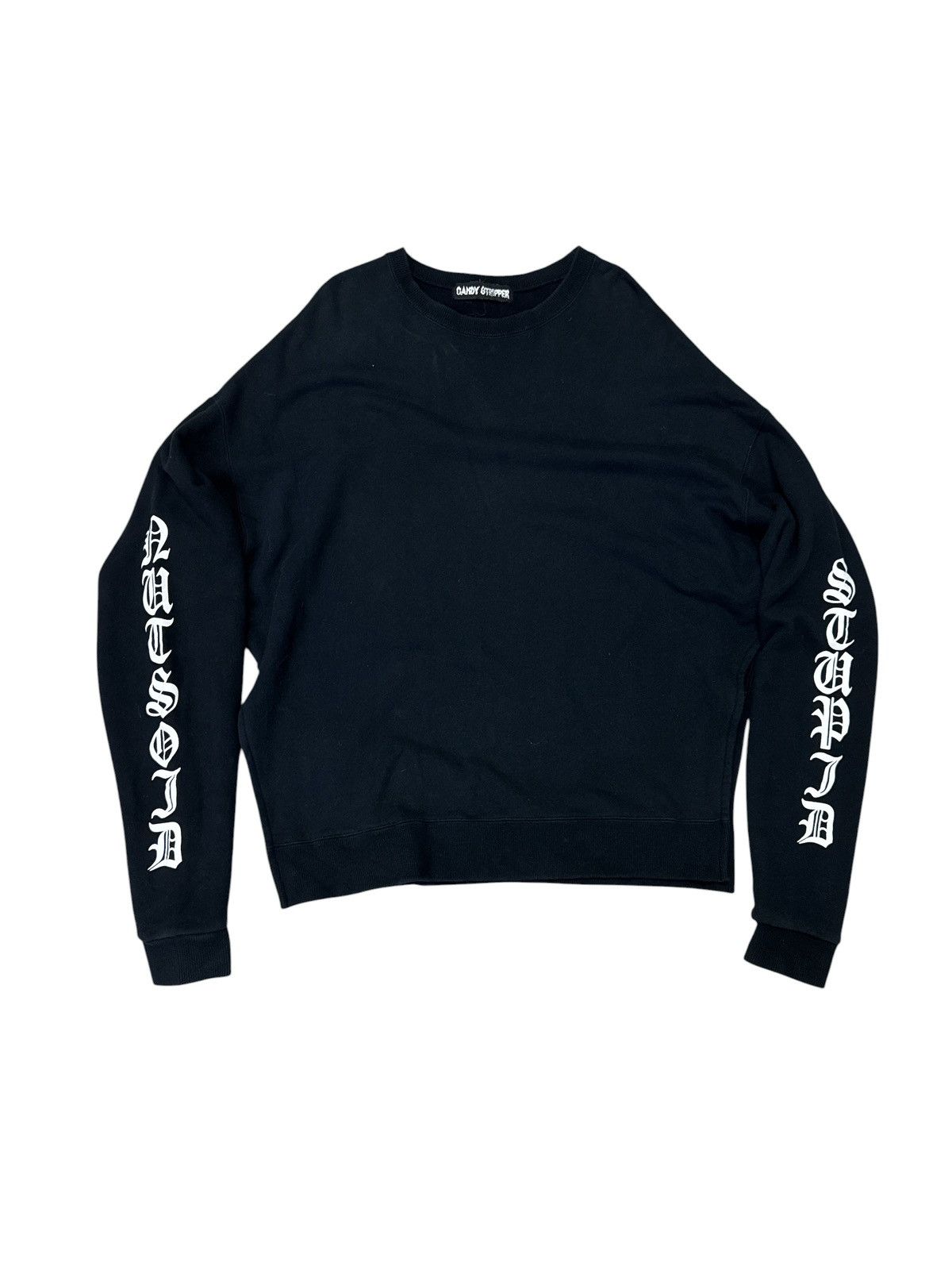 Japanese Brand CANDY STRIPPER OLD ENGLISH GOTHIC LONG SLEEVES SWEATER Size US M / EU 48-50 / 2 - 1 Thumbnail