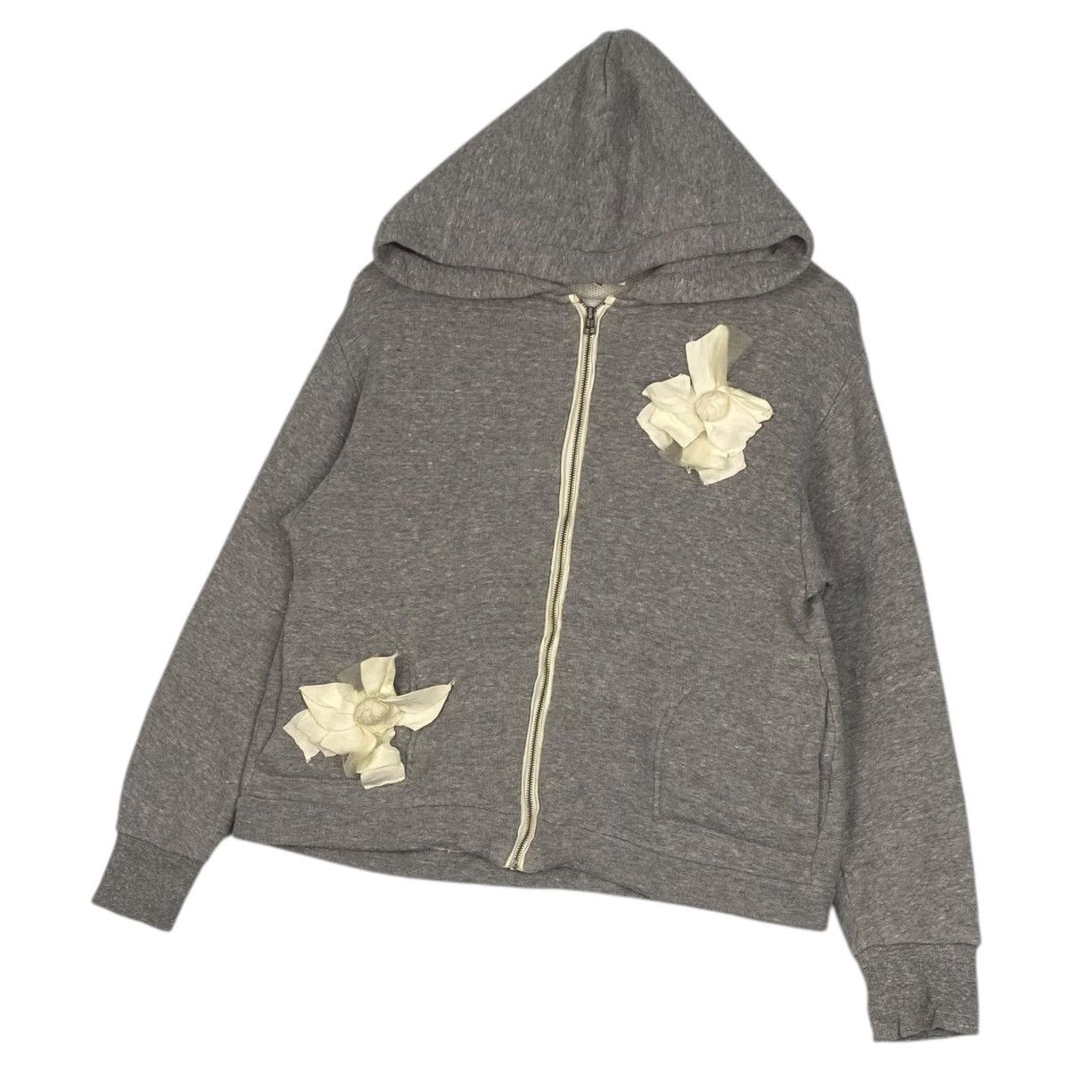 Lanvin Vintage Lanvin Full Zip Hoodie Embroidered Gray Size S / US 4 / IT 40 - 2 Thumbnail