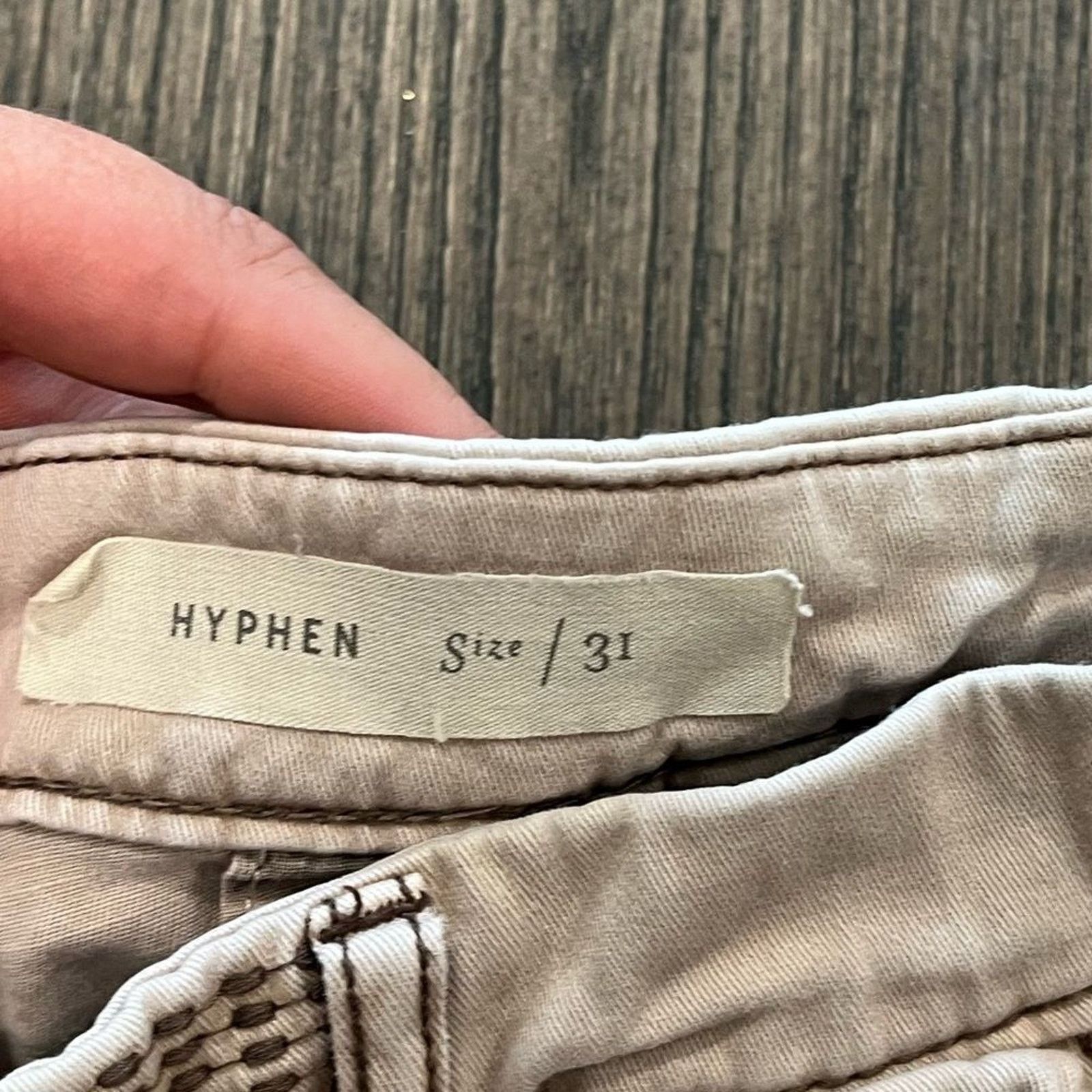 Vintage Anthropologie Pilcro Hyphen Tan Denim Shorts Size 31 Size 31" - 7 Thumbnail