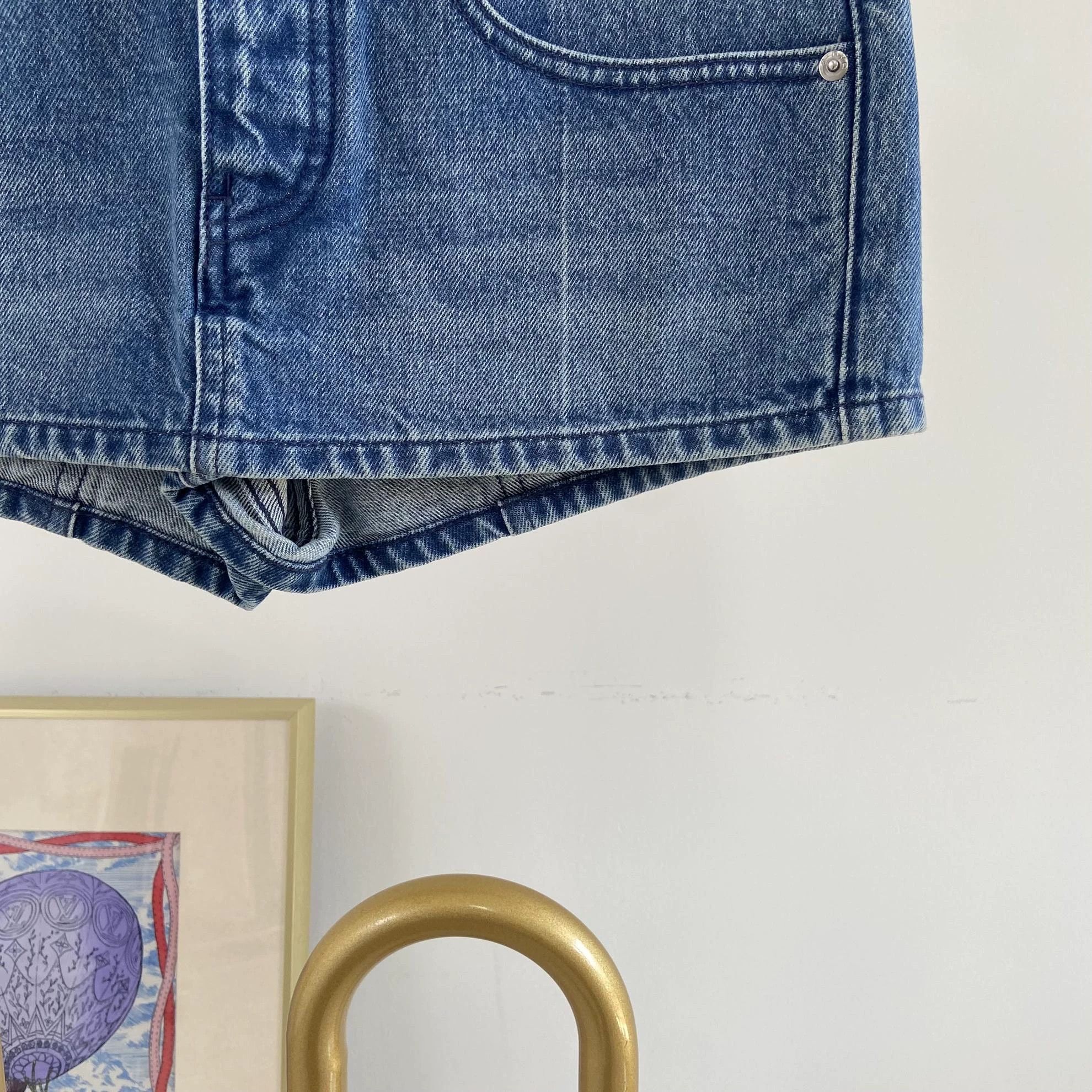 Alexander Wang Alexander Wang Women's Blue Denim Shorts 25 Size 25" / US 0 / IT 36 - 4 Thumbnail