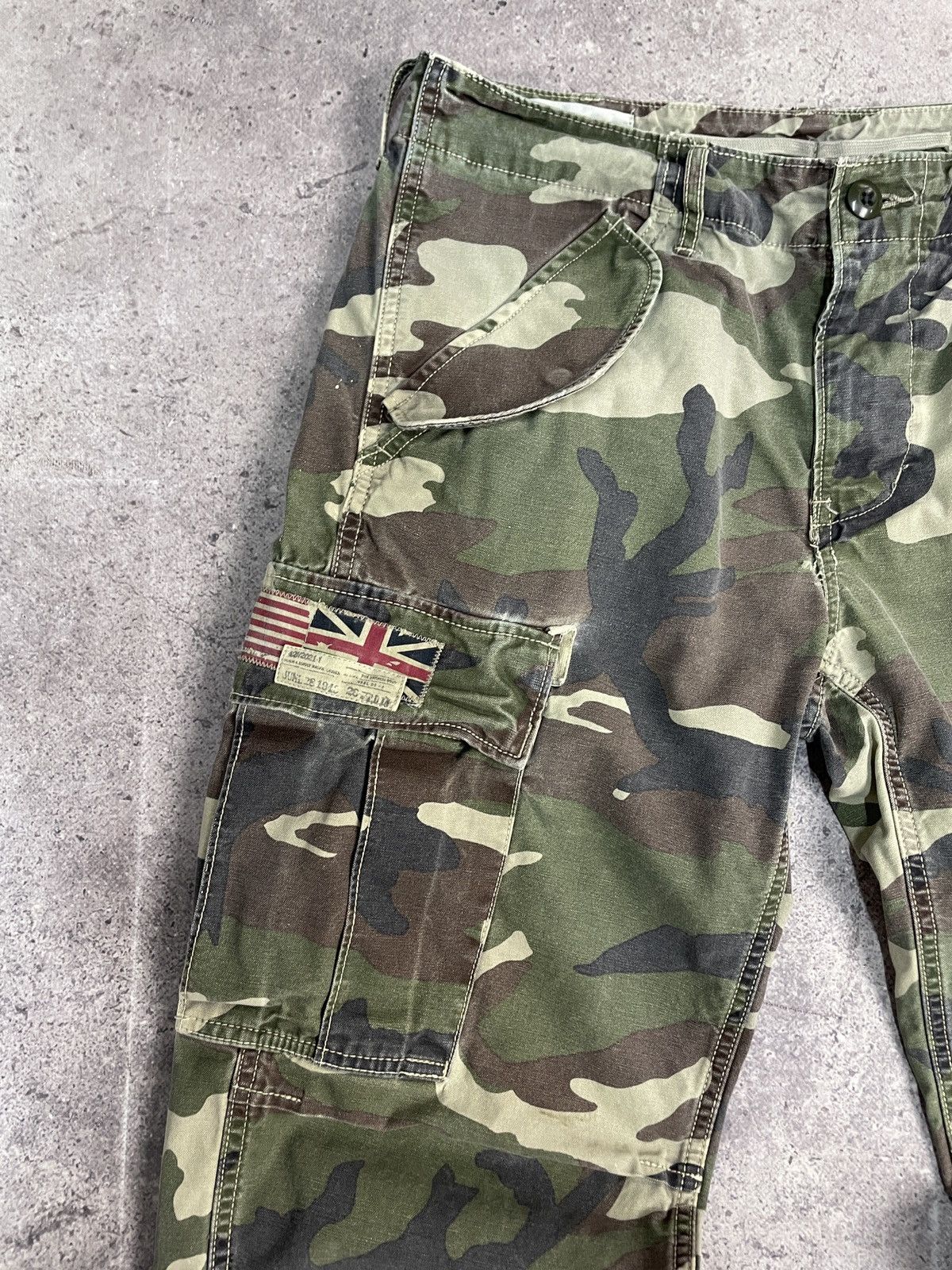Denim & Supply Ralph Lauren Vintage Polo Ralph Lauren Camo Cargo Pants Y2K Military Size US 32 / EU 48 - 8 Thumbnail