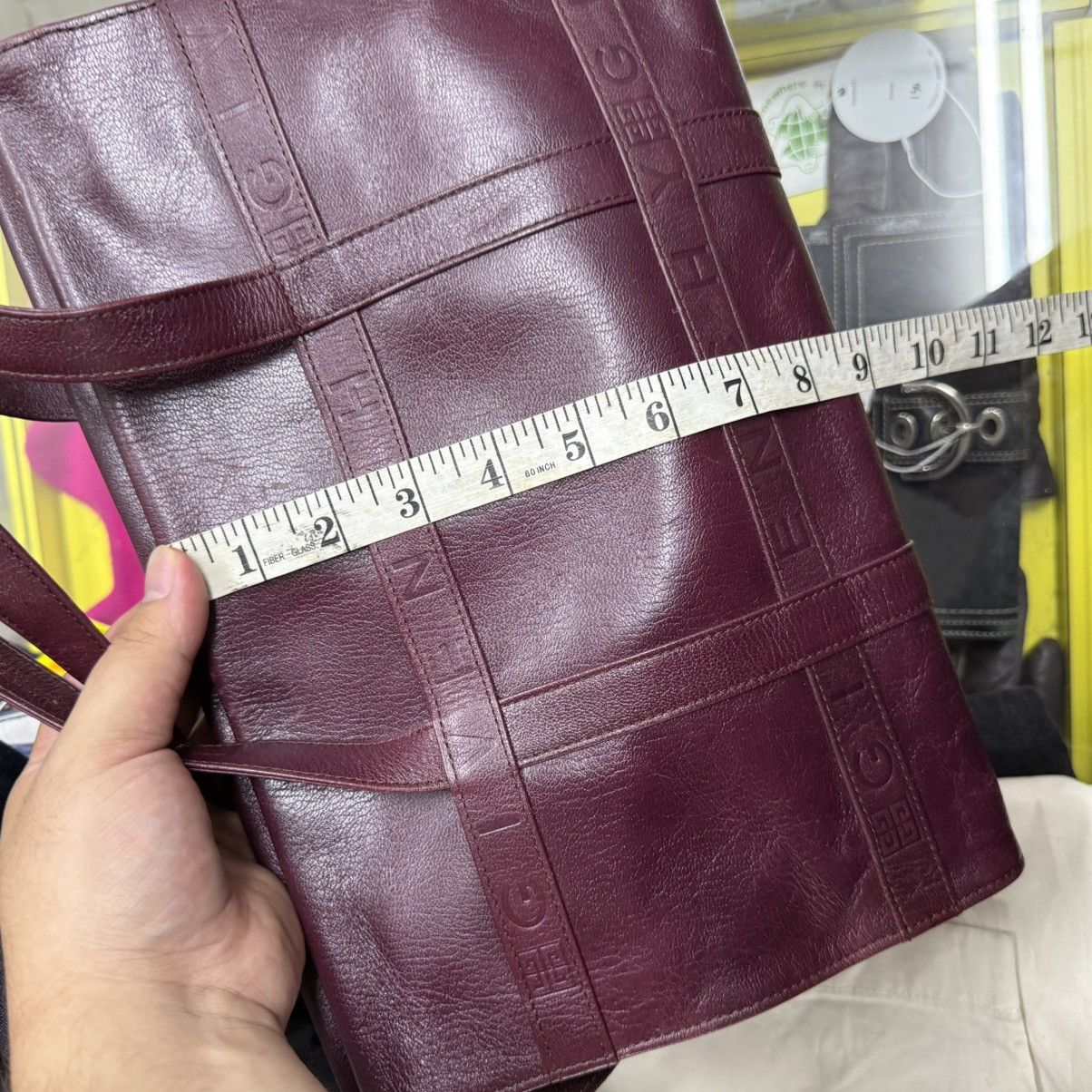 Givenchy Authentic Vintage Givenchy Leather Mahogany Red Handbag Size ONE SIZE - 15 Thumbnail