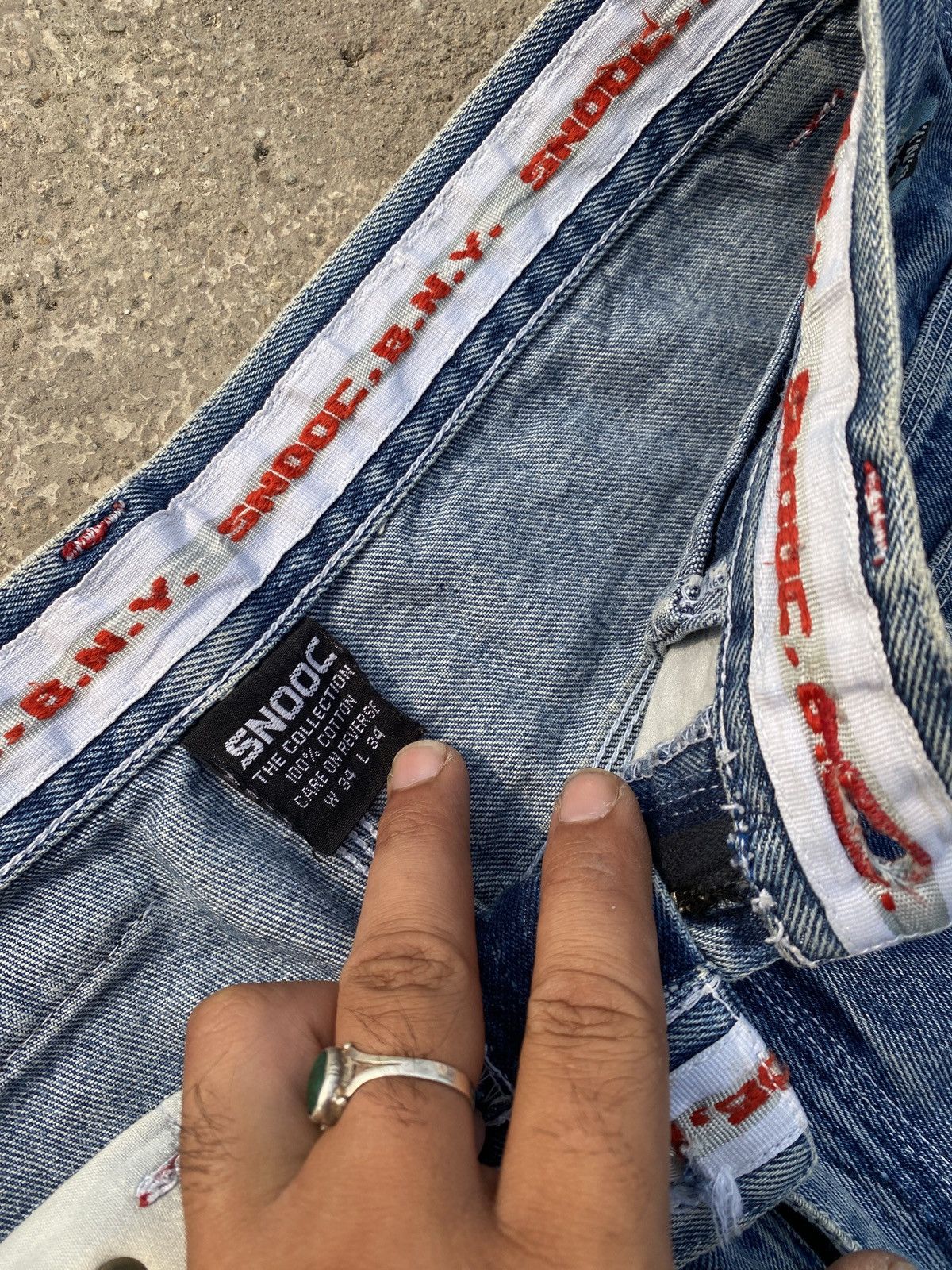 JNCO × Vintage Snooc Vintage Thrashed Hiphop jean Size US 32 / EU 48 - 9 Thumbnail