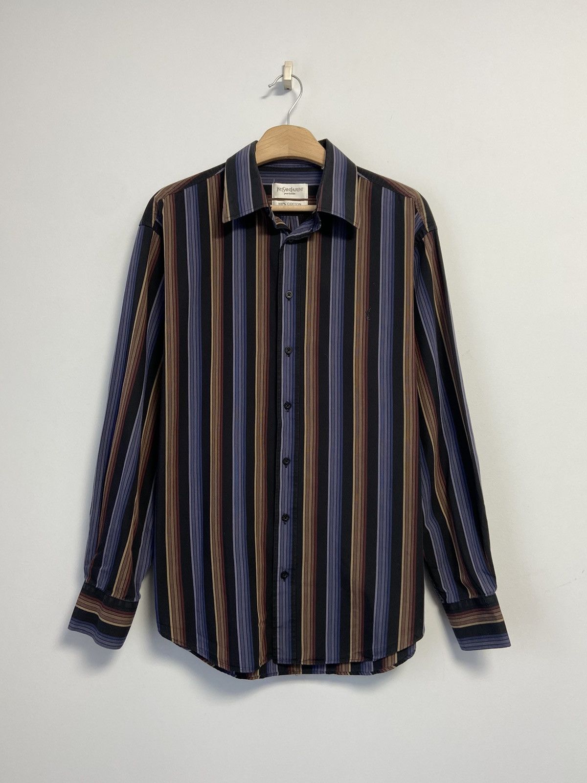 Yves Saint Laurent Yves Saint Laurent Button Up Shirt Size US L / EU 52-54 / 3 - 1 Thumbnail