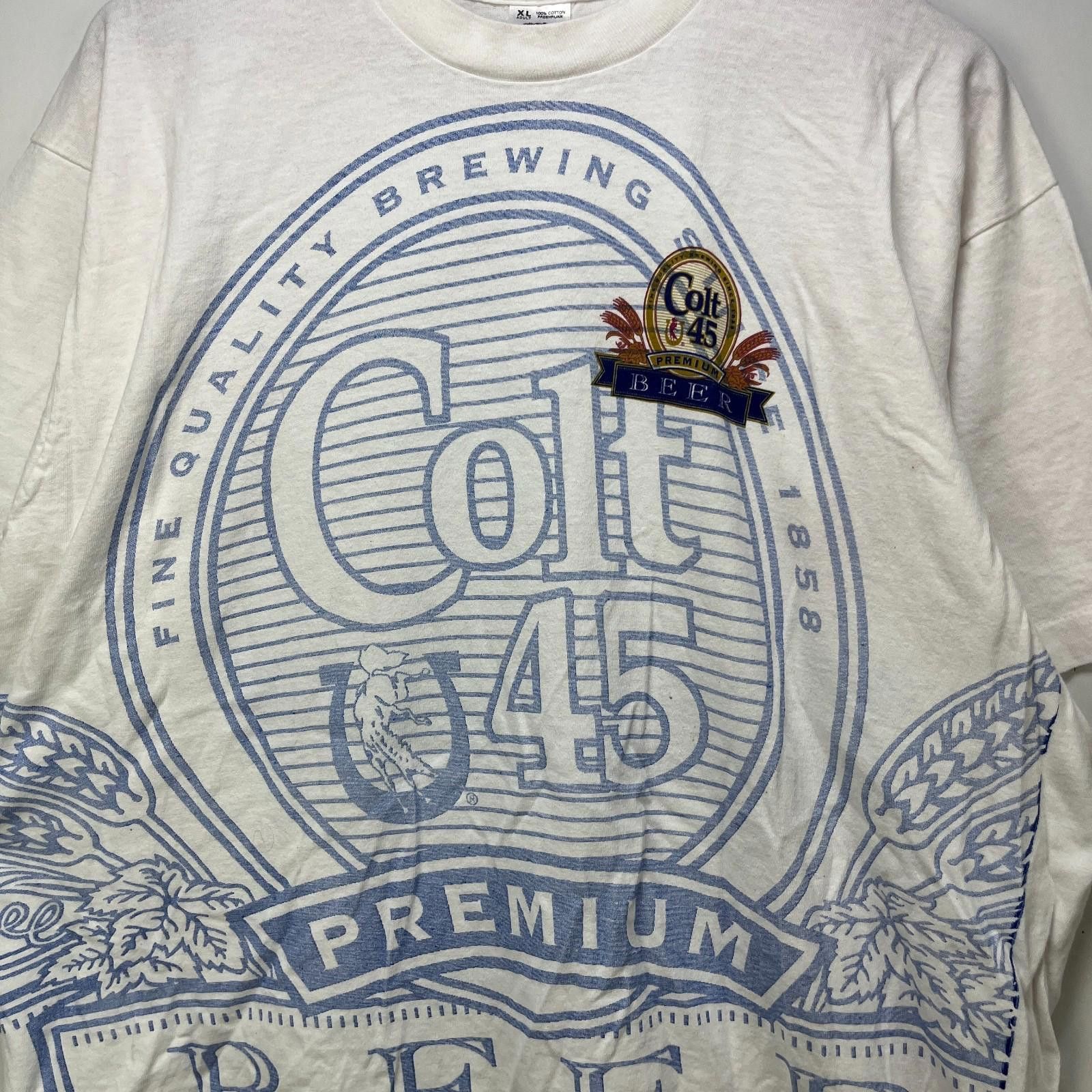 Fruit Of The Loom Vintage 90s Colt 45 Premium Beer Single Stitch T Shirt XL Size US XL / EU 56 / 4 - 2 Thumbnail