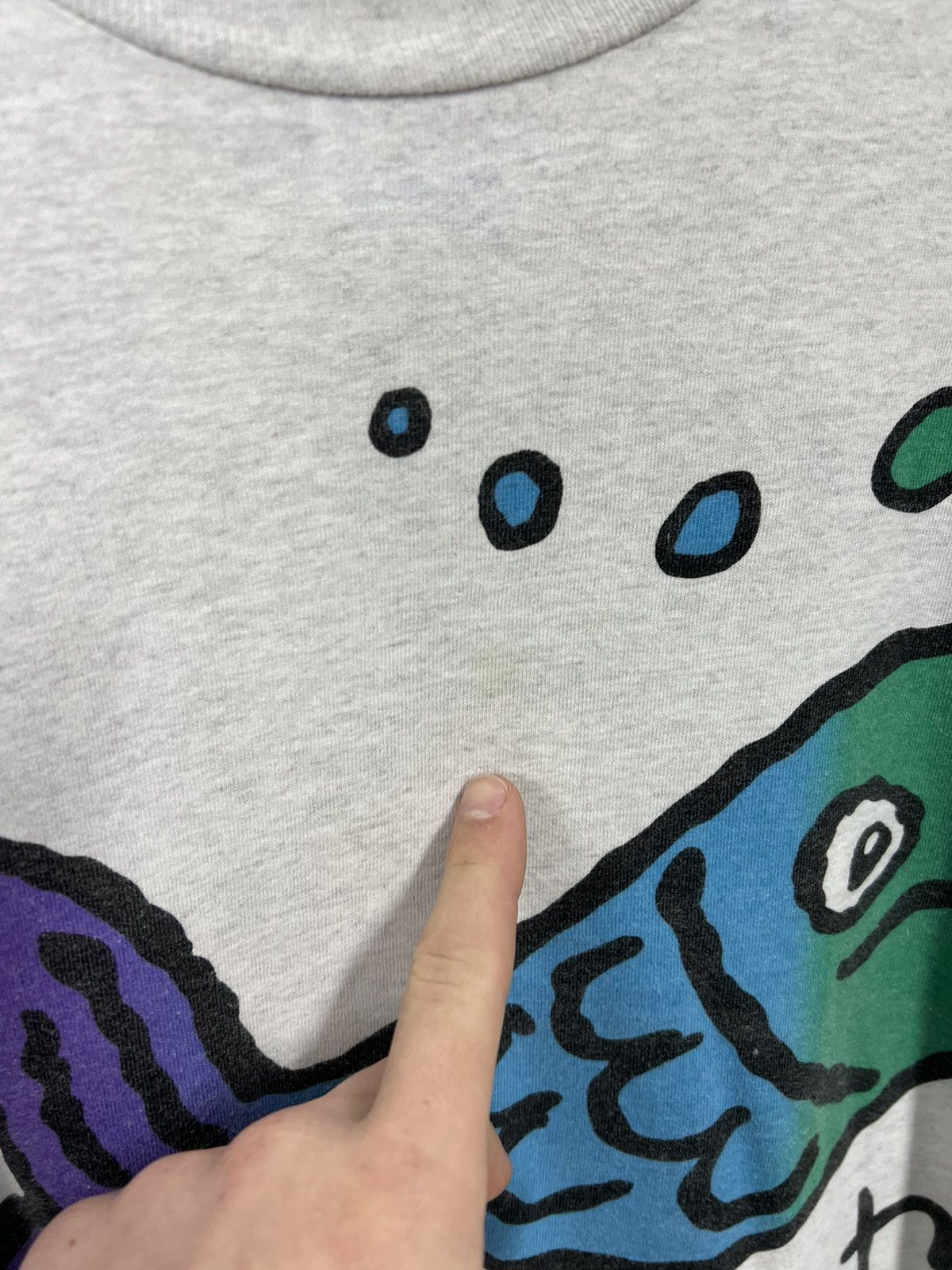 Vintage Vintage very rare 90s Freddy Fish & Luther Graphic T-shirt Size US XL / EU 56 / 4 - 5 Thumbnail