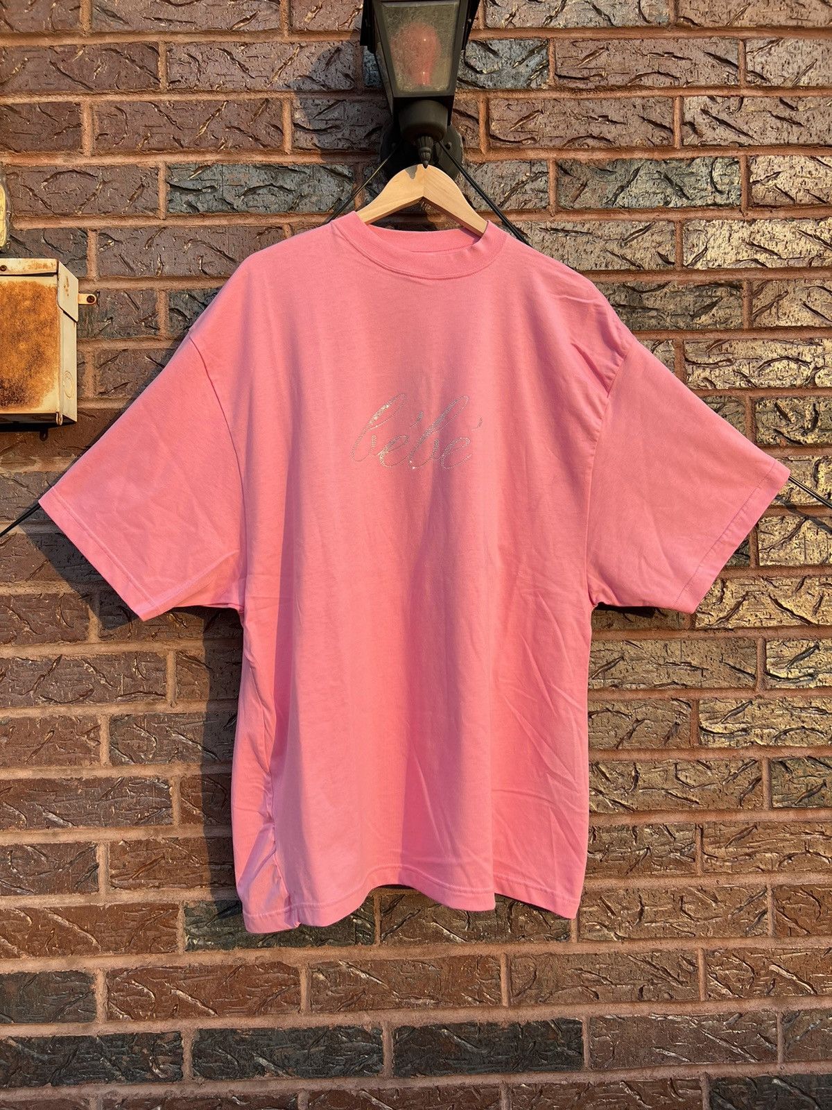 Balenciaga Bébé Oversized Rhinestone Tee