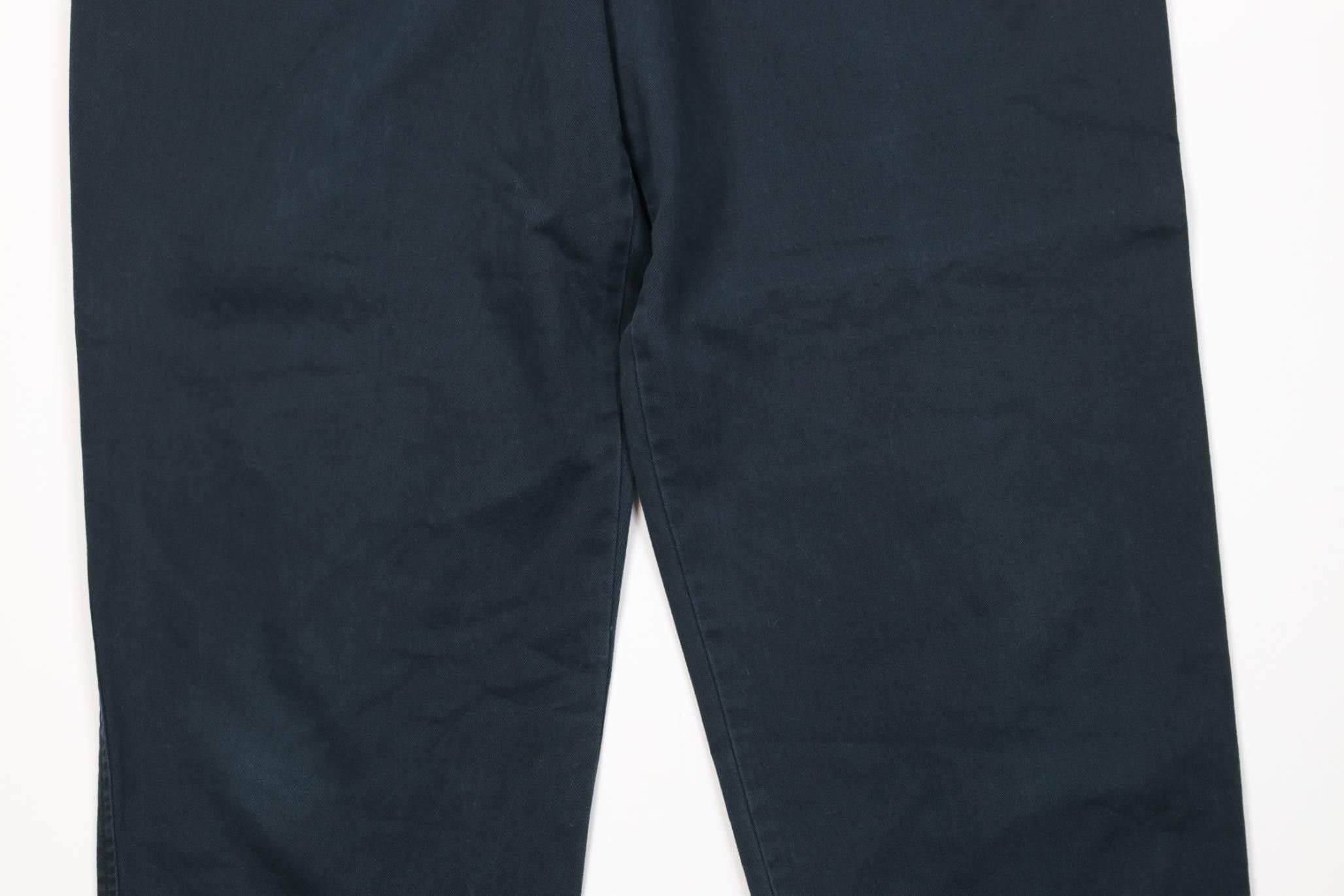 Eddie Bauer Vintage 90s Eddie Bauer Fit Pleated Chino Pants Green Size 38" / US 16 / IT 52 - 3 Thumbnail