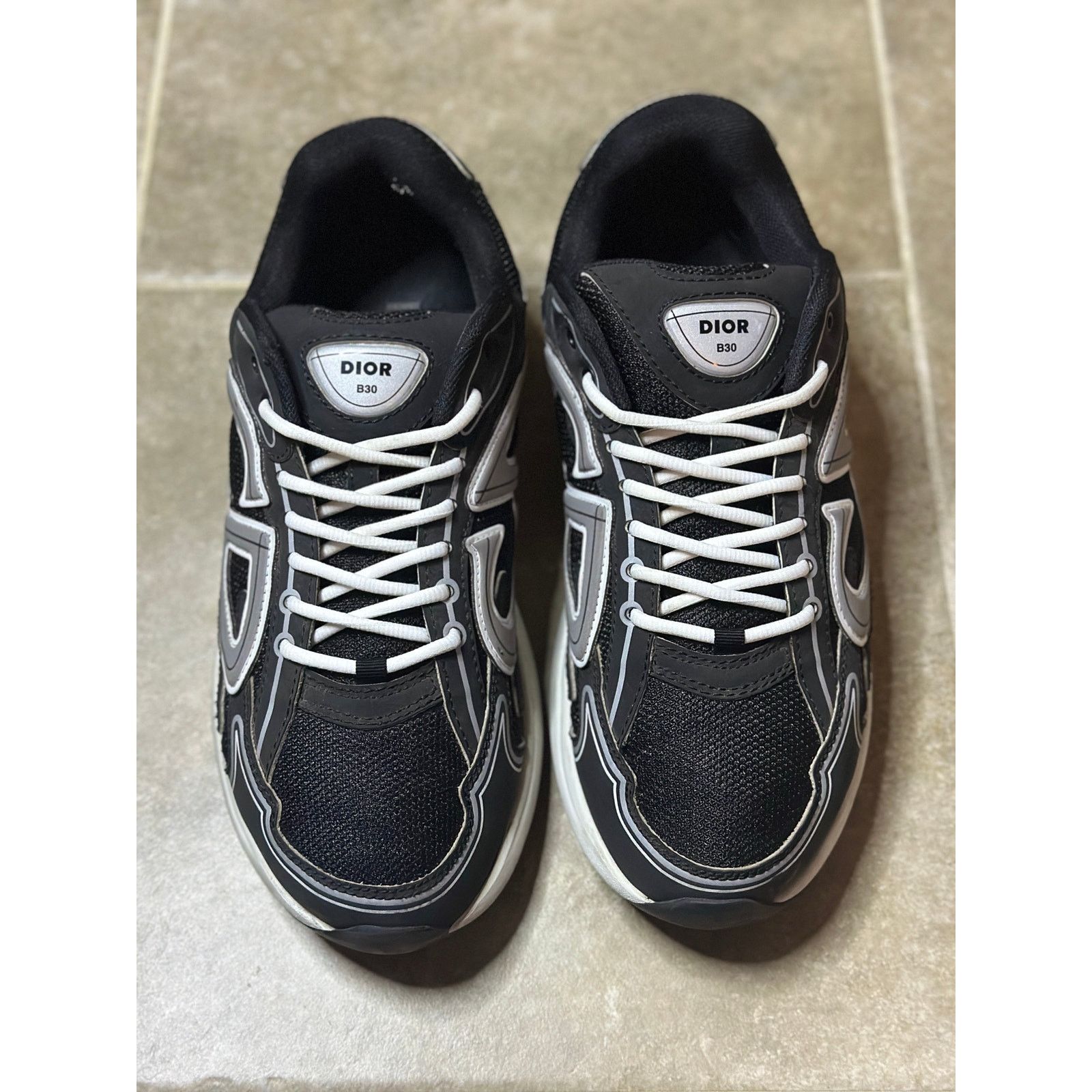 Dior Size 11 - Dior B30 Black Grey Sneakers Size US 11 / EU 44 - 3 Thumbnail