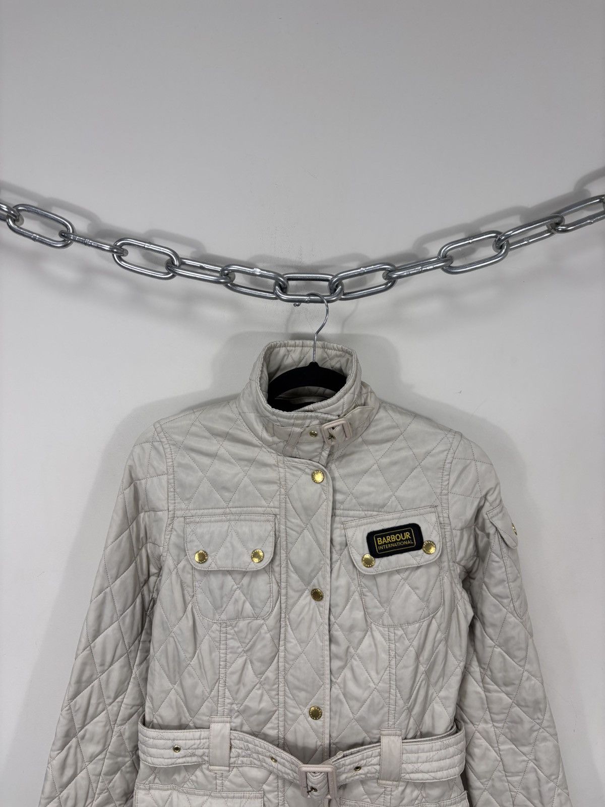 Barbour Barbour International Women’s Belted Quilted Jacket Size S / US 4 / IT 40 - 4 Thumbnail