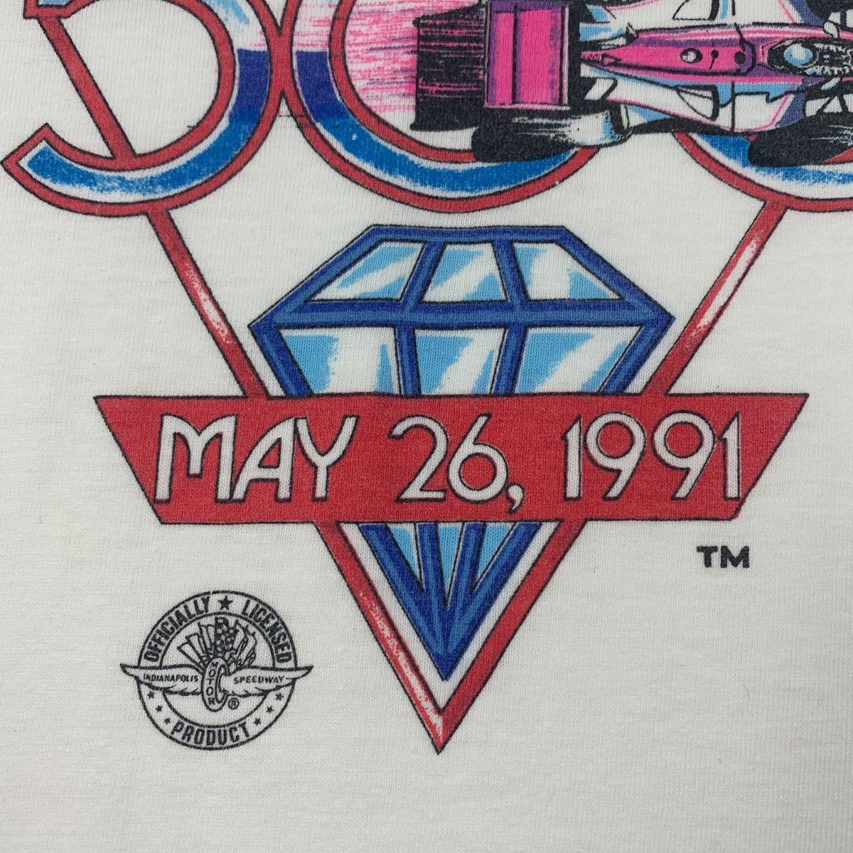 Vintage Vintage 90s INDIANAPOLIS SPEEDWAY 75th Anniversary tee Size US L / EU 52-54 / 3 - 9 Thumbnail