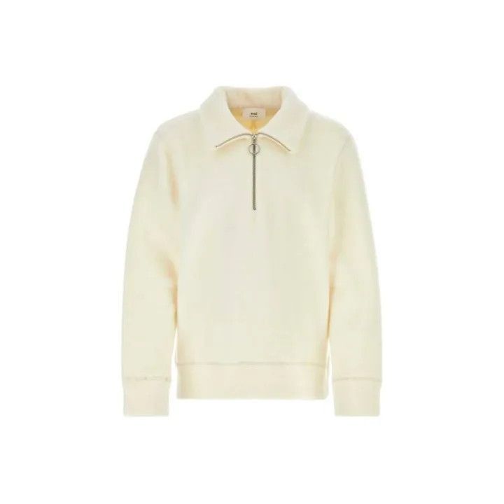 AMIPARIS Ivory Long Sleeve Knit Shirt for Men -2507