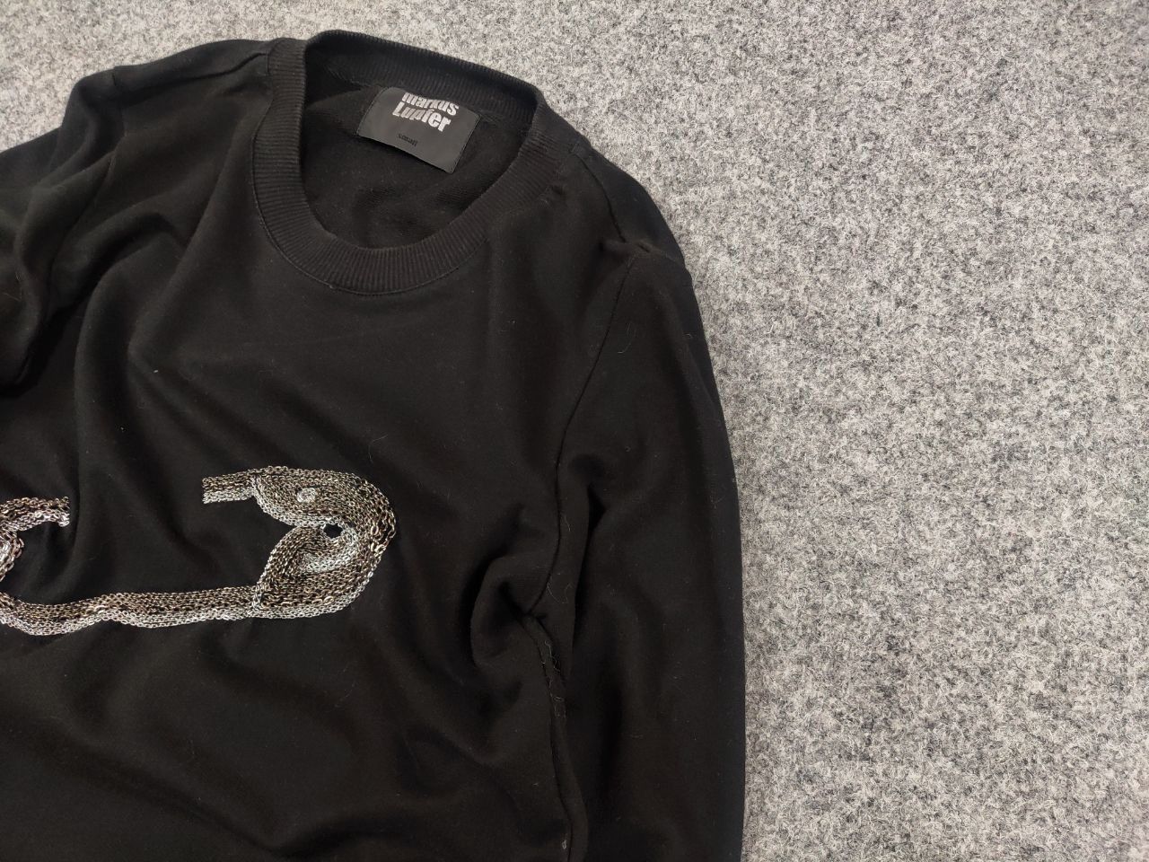 Markus Lupfer Markus Lupfer Design Embroidered paper clip logo Sweatshirt Size US S / EU 44-46 / 1 - 4 Thumbnail