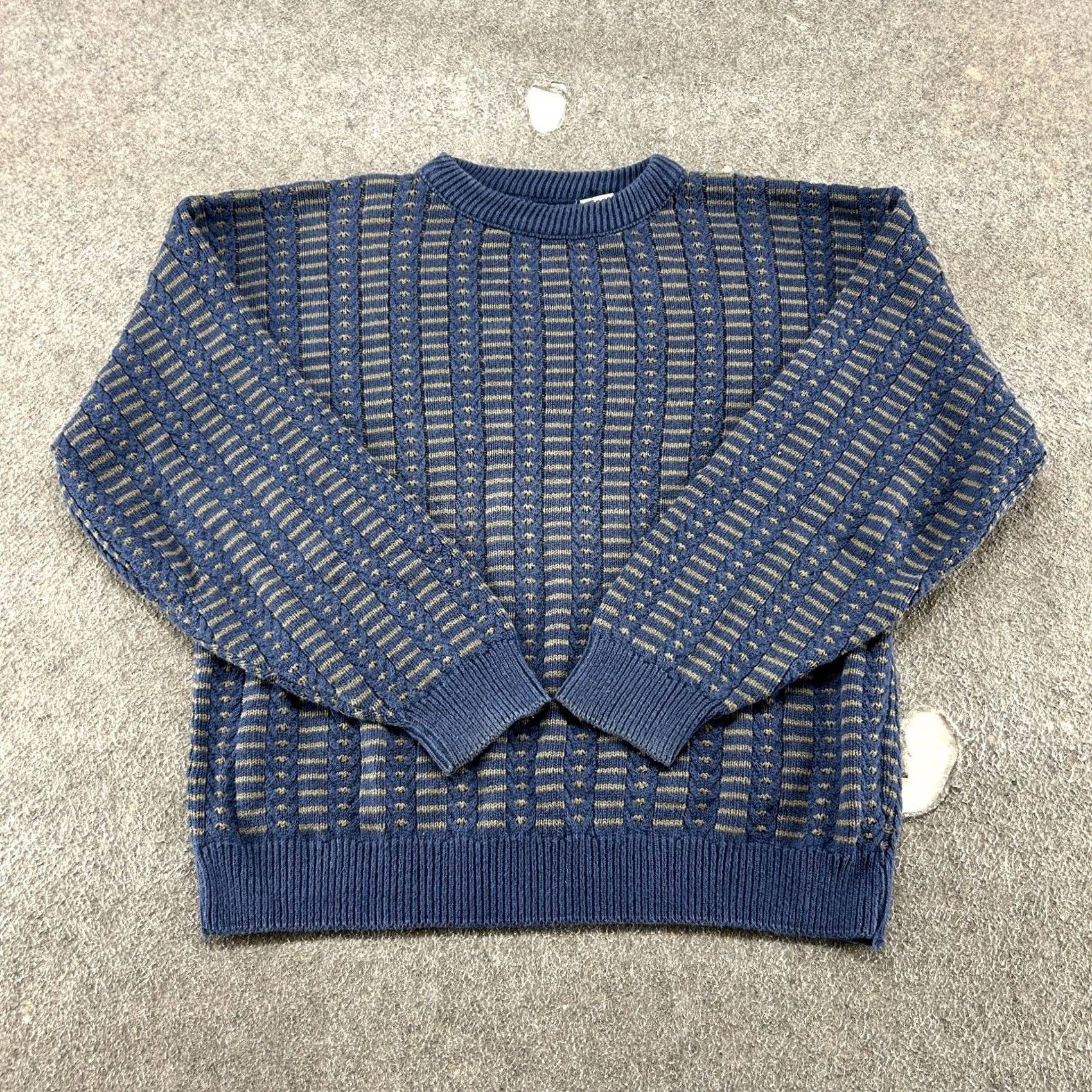 Vintage VINTAGE Savile Row Sweater Mens L Blue Green Pullover Geometric Cotton USA 90s Size US L / EU 52-54 / 3 - 2 Thumbnail