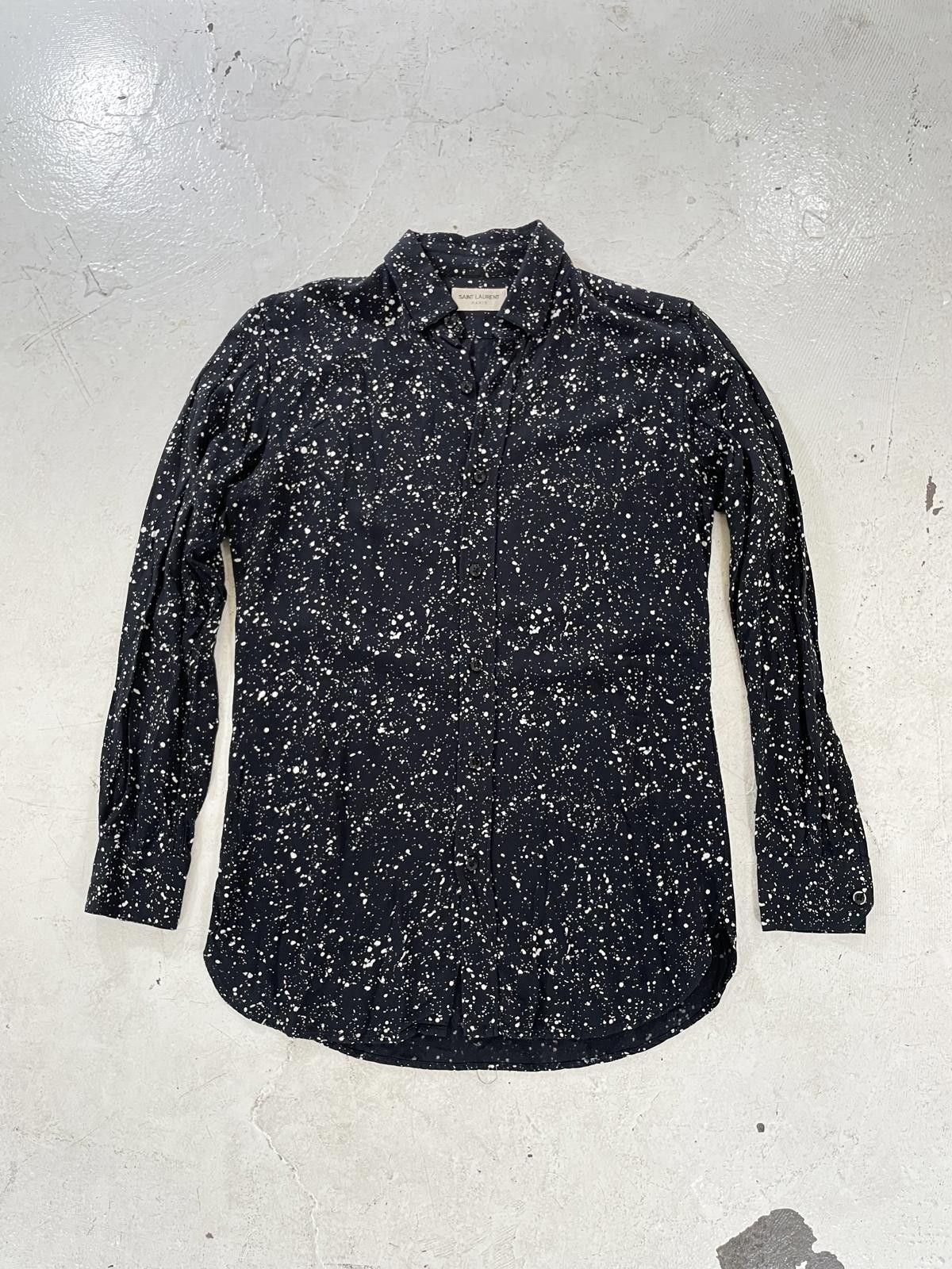 Saint Laurent Paris Saint Laurent 2015 Bleach Spotted Button up Size US S / EU 44-46 / 1 - 1 Thumbnail