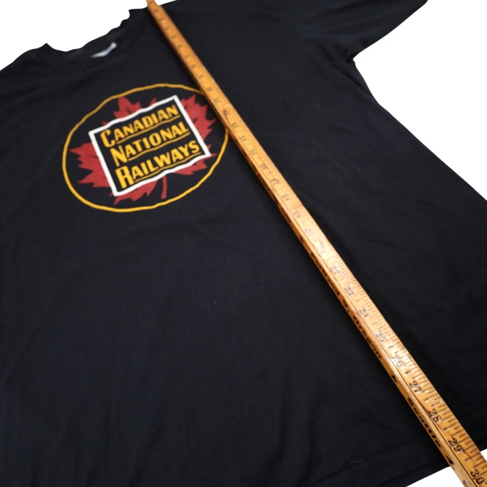 Vintage VINTAGE Canadian National Railways Mens XL Graphic T Shirt Black Size US XL / EU 56 / 4 - 8 Thumbnail