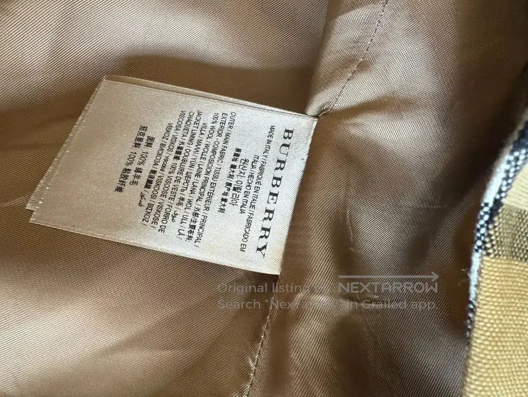 Burberry Burberry Brown Wool Check Double-Breasted Trench Coat. Size S / US 4 / IT 40 - 9 Thumbnail