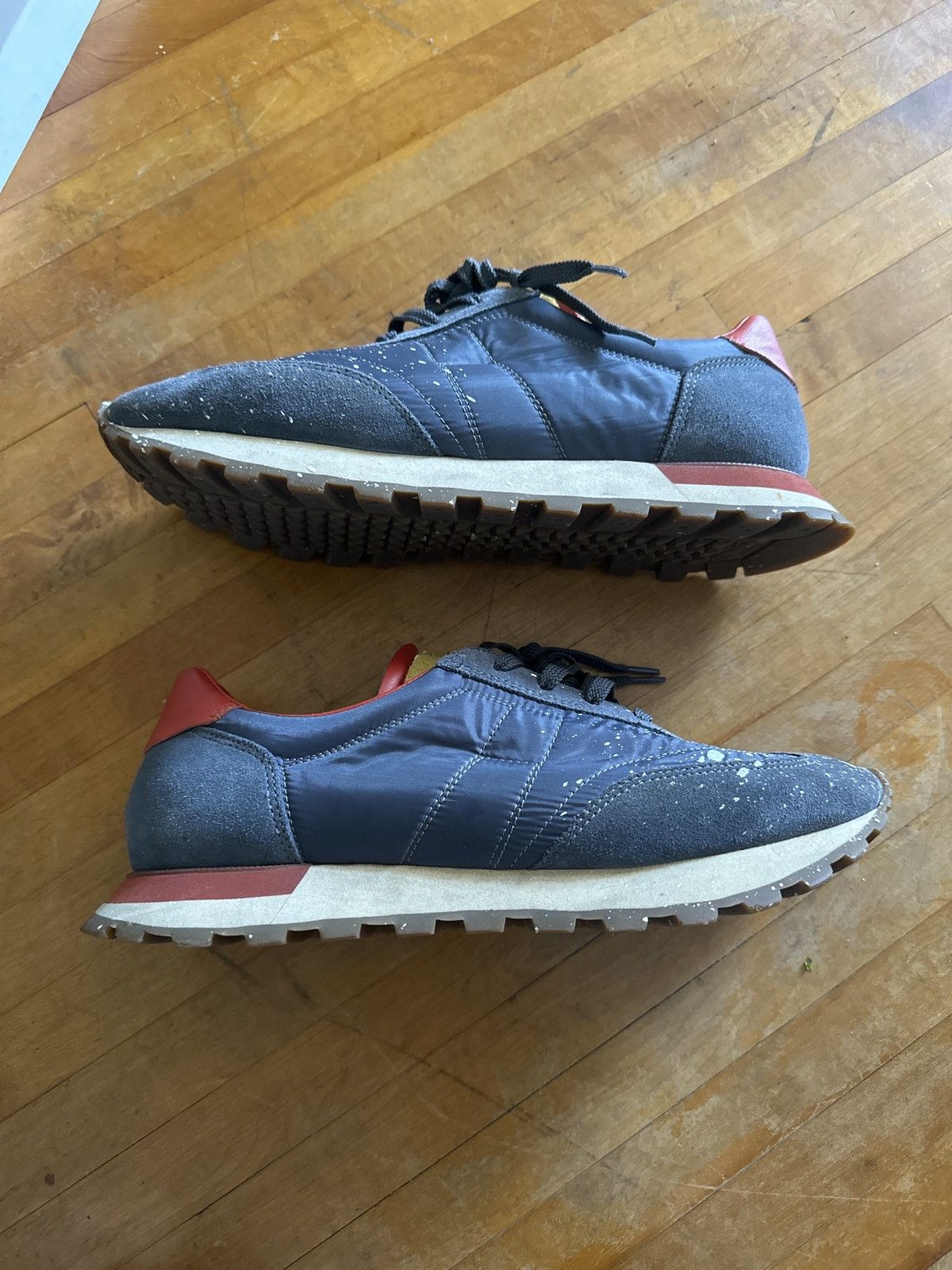 image of Maison Margiela Runner Paint Splatter Sneaker in Grey, Men's (Size 10)