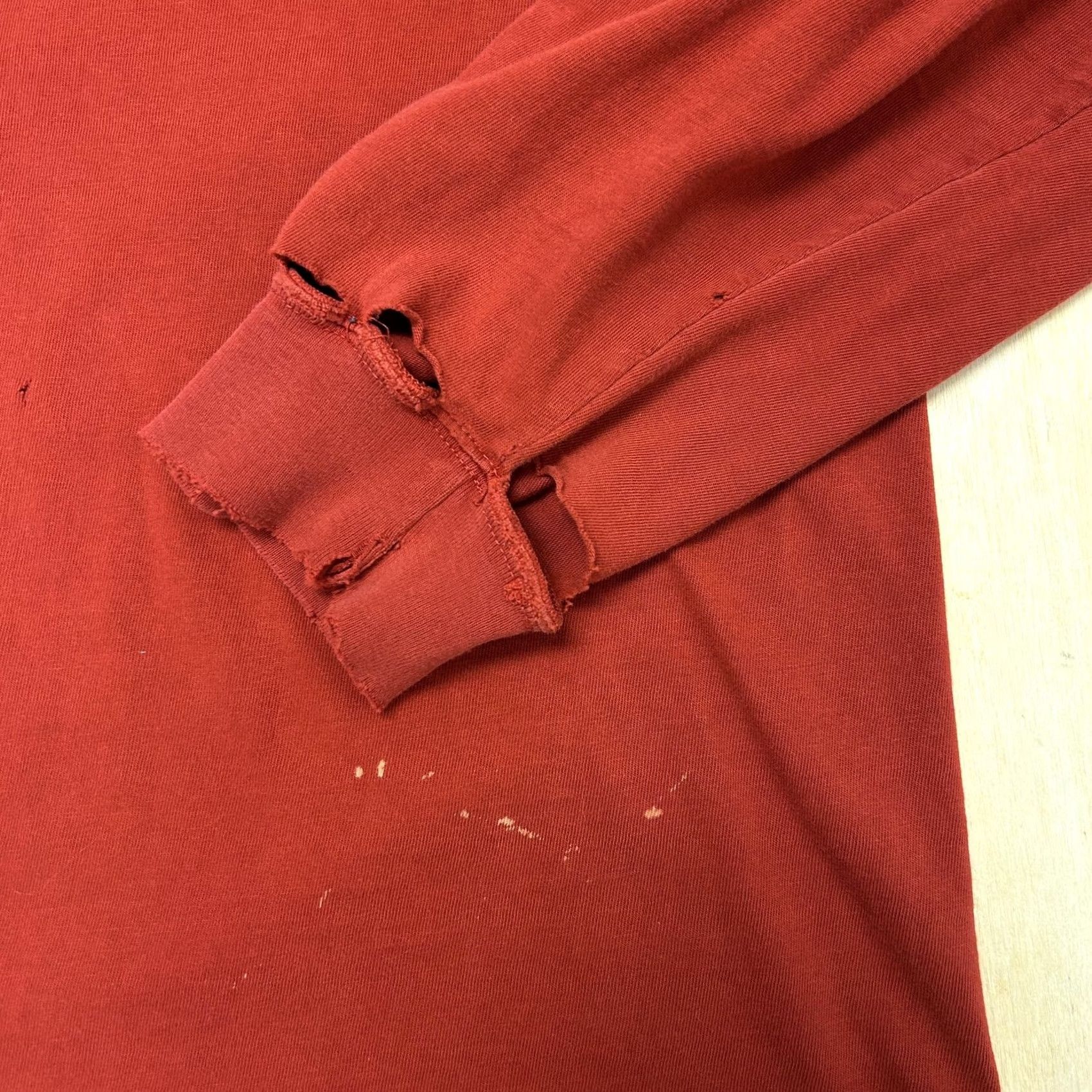 American Eagle Outfitters Y2K American Eagle Outfitters Shirt Mens XL Red AE Logo Long Sleeve Tee T-Shirt Size US XL / EU 56 / 4 - 3 Thumbnail