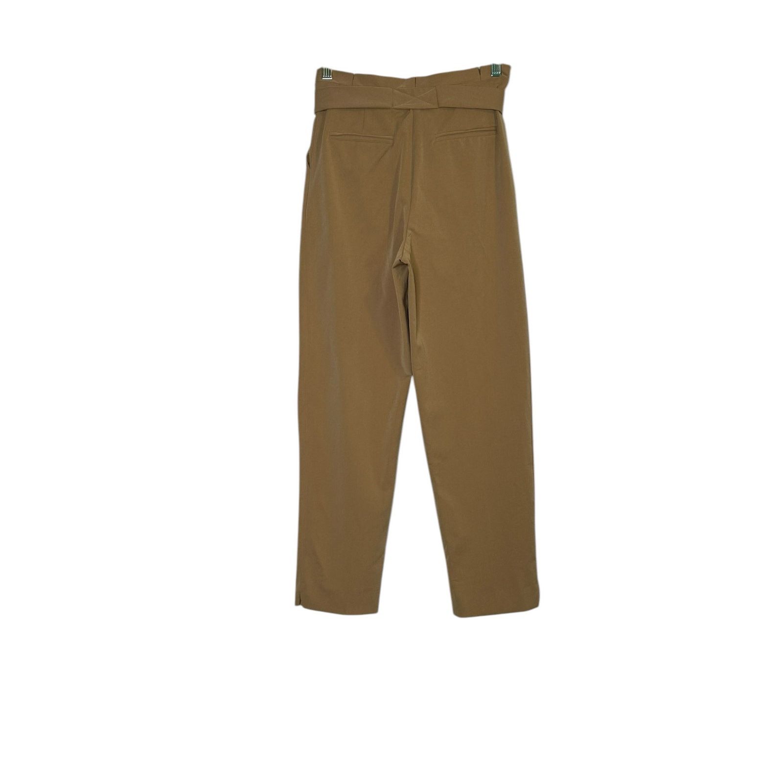 Topshop Topshop beige pleated high waist belted crop pants size 2 Size 26" / US 2 / IT 38 - 9 Thumbnail