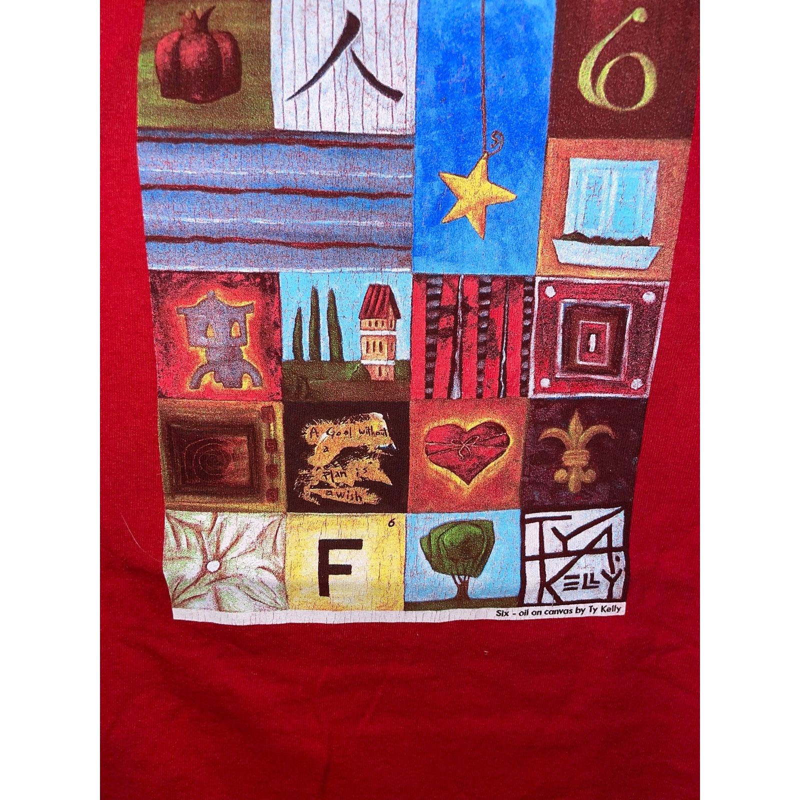 Gildan Vintage Nicfest Shirt Six Oil Canvas Art Museum Artwork XL Size US XL / EU 56 / 4 - 4 Thumbnail