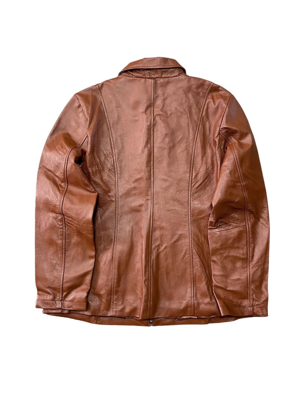 Vintage 2000s Dialogue Leather Zip Up Jacket Size XL / US 12-14 / IT 48-50 - 2 Thumbnail