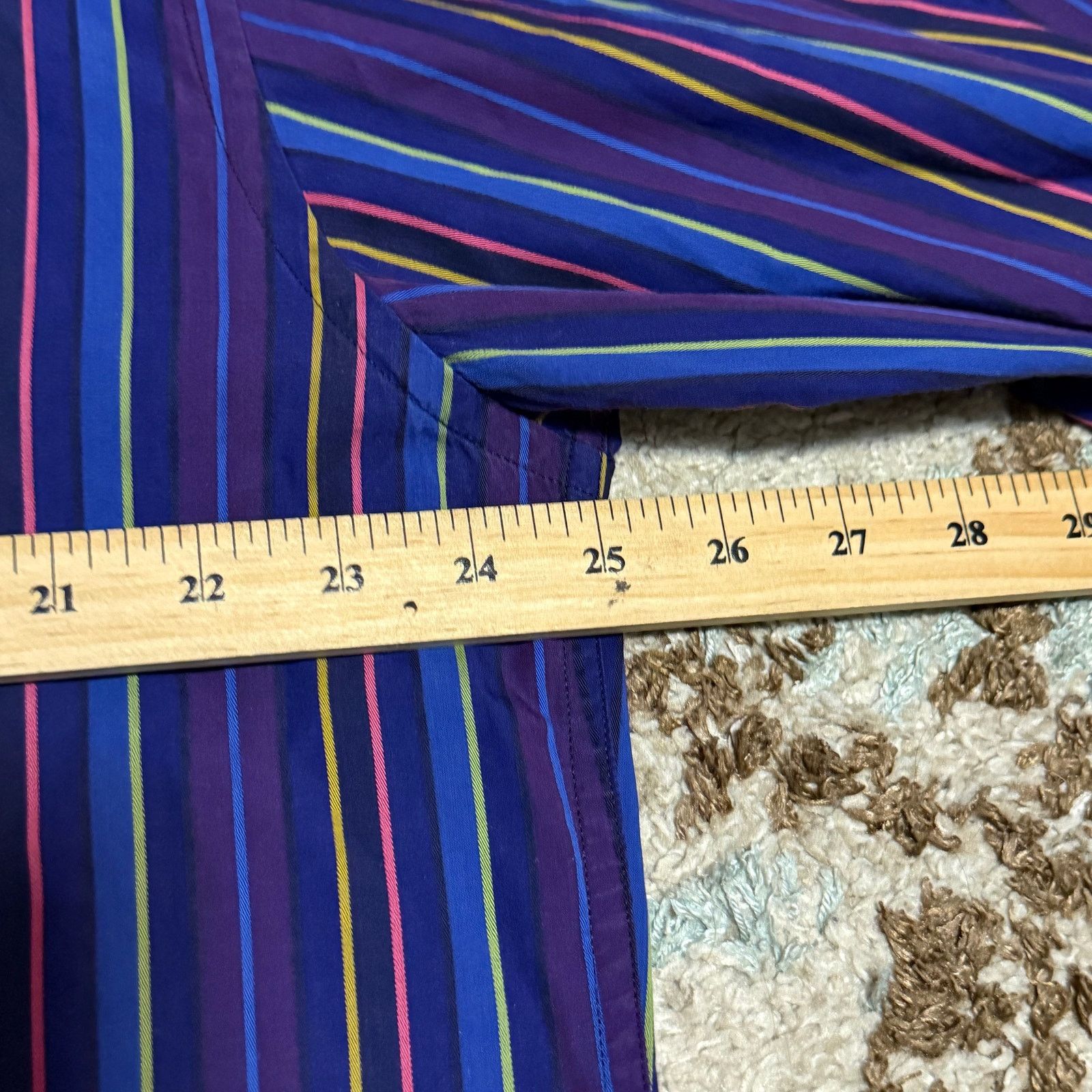 Robert Graham Robert Graham Multicolor Striped Flip Cuff Shirt Size XL Size US XL / EU 56 / 4 - 7 Thumbnail