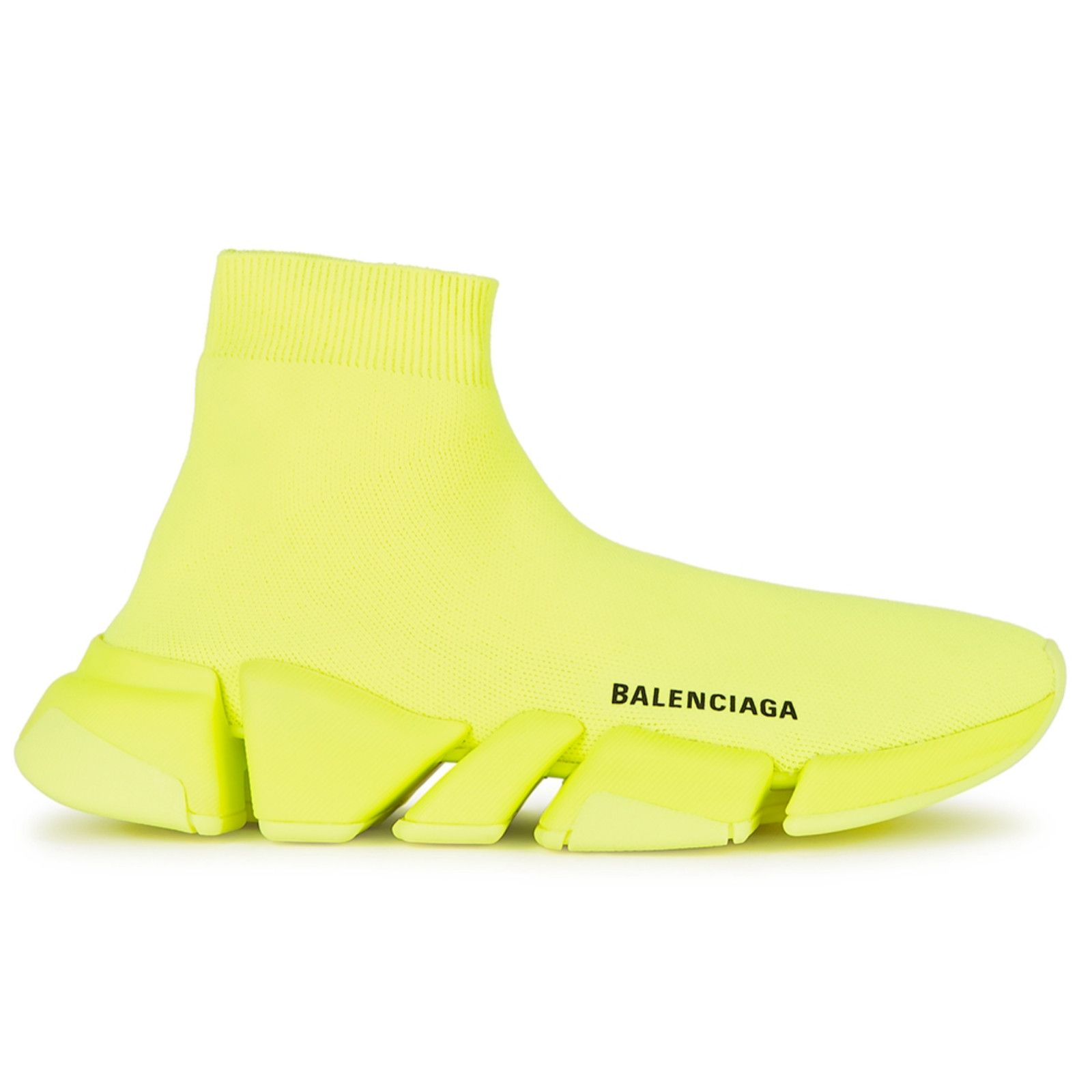 Balenciaga Speed 2.0 Sock Fluo Logo High Top Knit Trainer Sneaker 37 Size US 7 / IT 37 - 1 Thumbnail