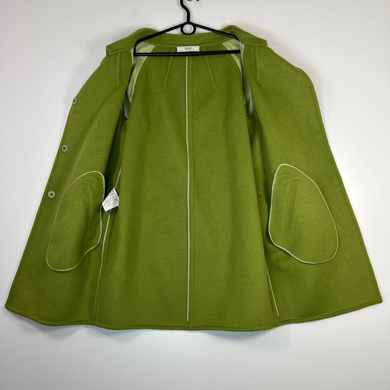 Prada Prada Green Virgin Wool Angora Coat Made In Italy Womens 42 Size M / US 6-8 / IT 42-44 - 3 Thumbnail