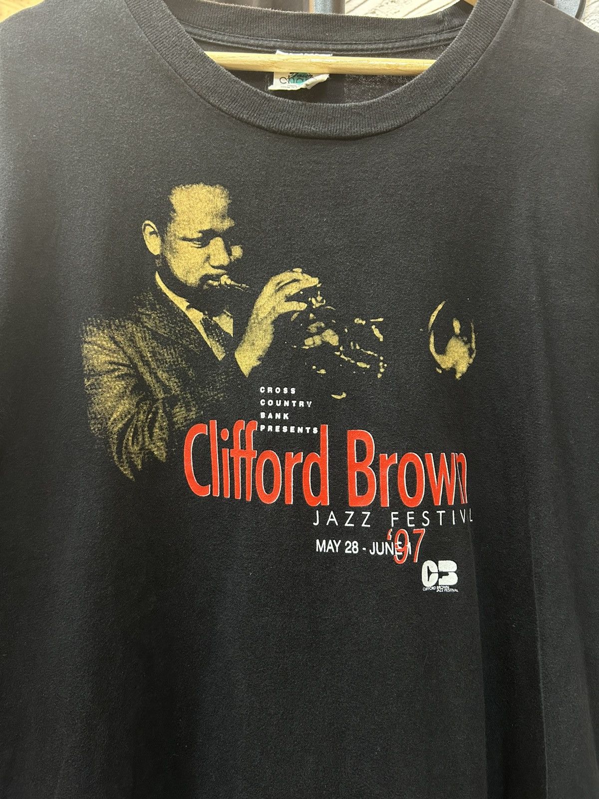 Band Tees Clifford Brown Vintage T Shirt 90’ Size US XL / EU 56 / 4 - 2 Thumbnail