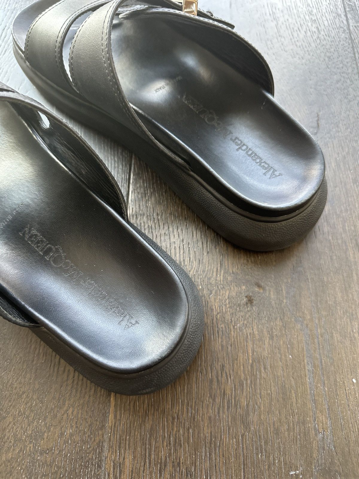 Alexander McQueen Black sandal Size US 9 / EU 42 - 3 Thumbnail