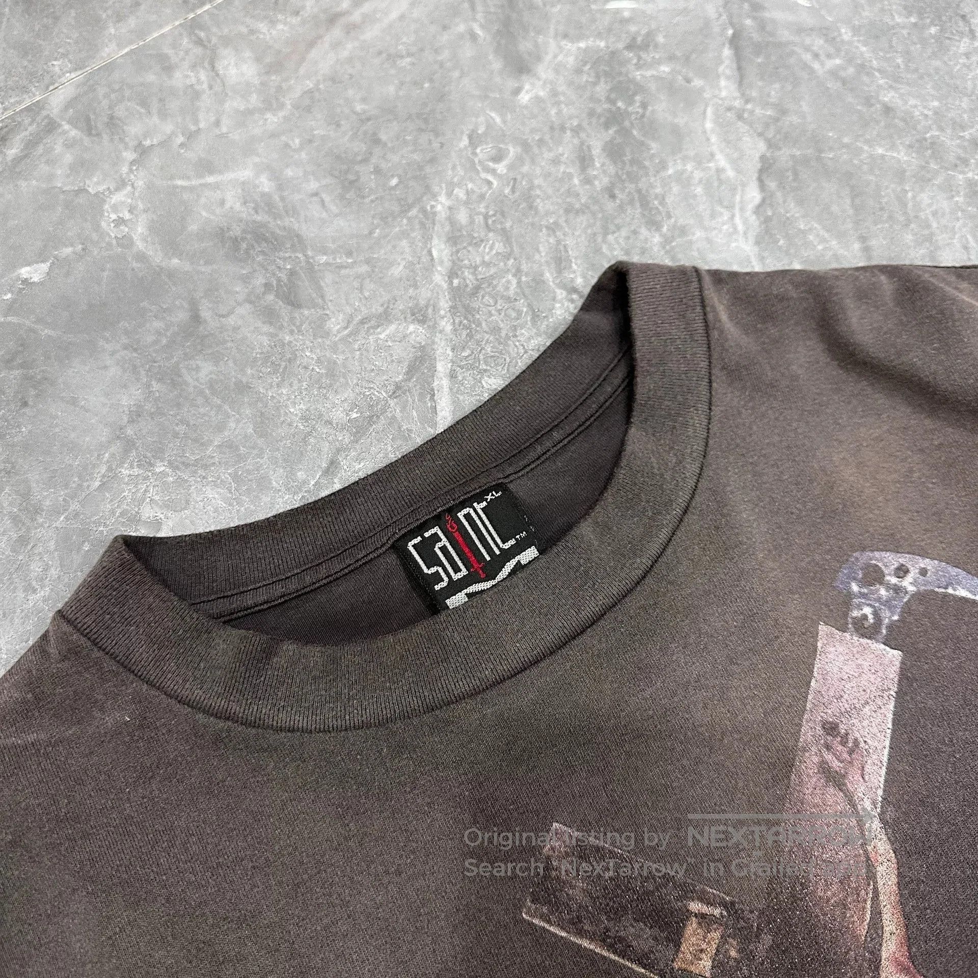 Saint Michael Saint Michael Black Washed Short Sleeve. Size US XL / EU 56 / 4 - 3 Thumbnail