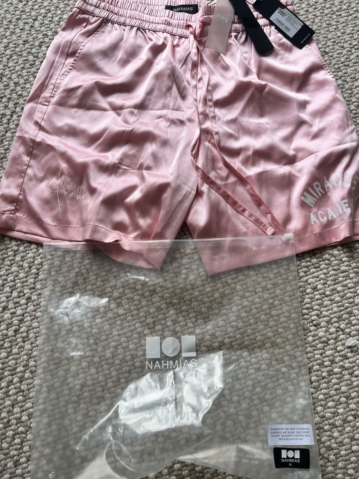 Nahmias Pink Silk Shorts NWT