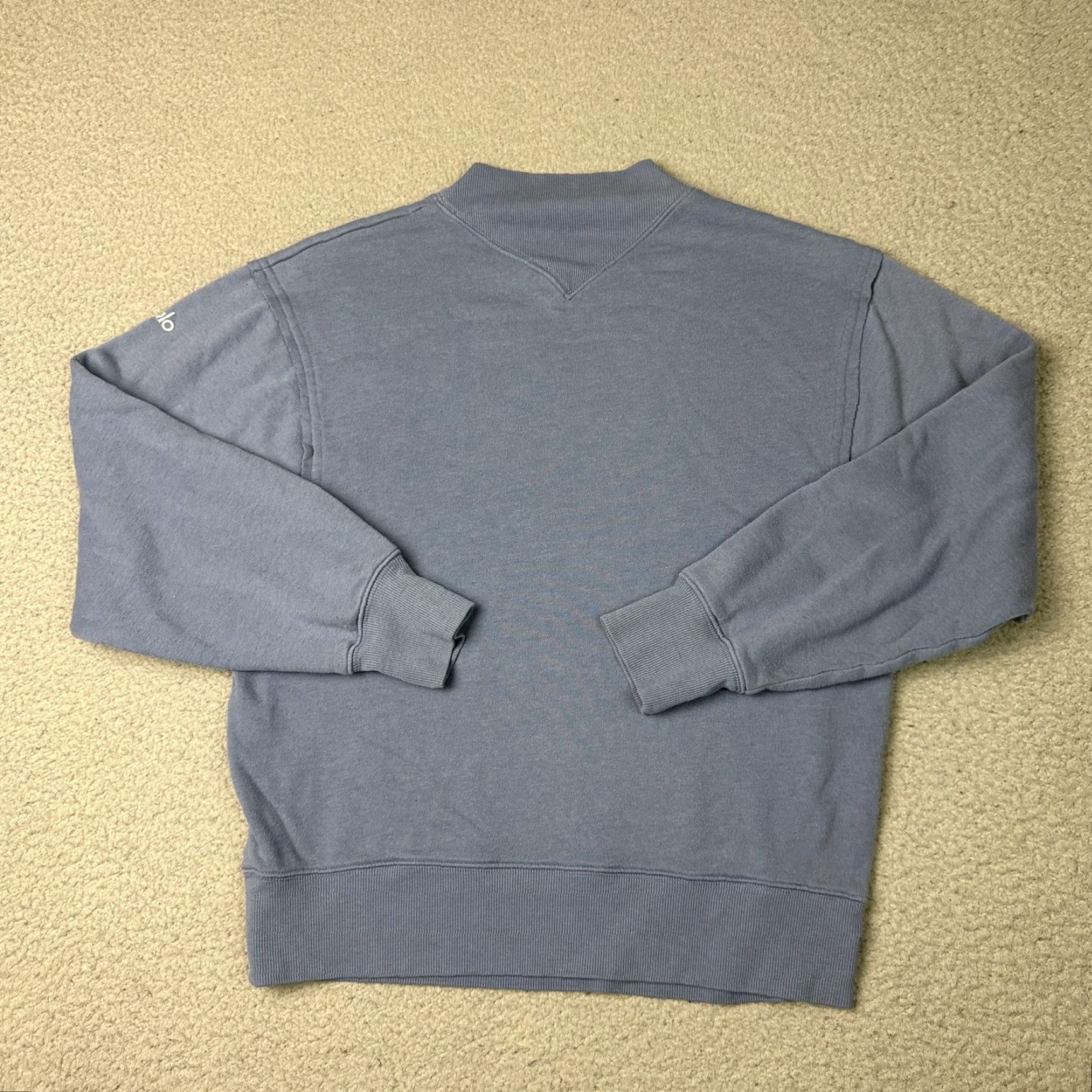 Alo ALO Womens XS Blue Moon Crew Neck Sweatshirt Pullover Sweatshirt Yoga Activewear Casual Size XS / US 0-2 / IT 36-38 - 5 Thumbnail