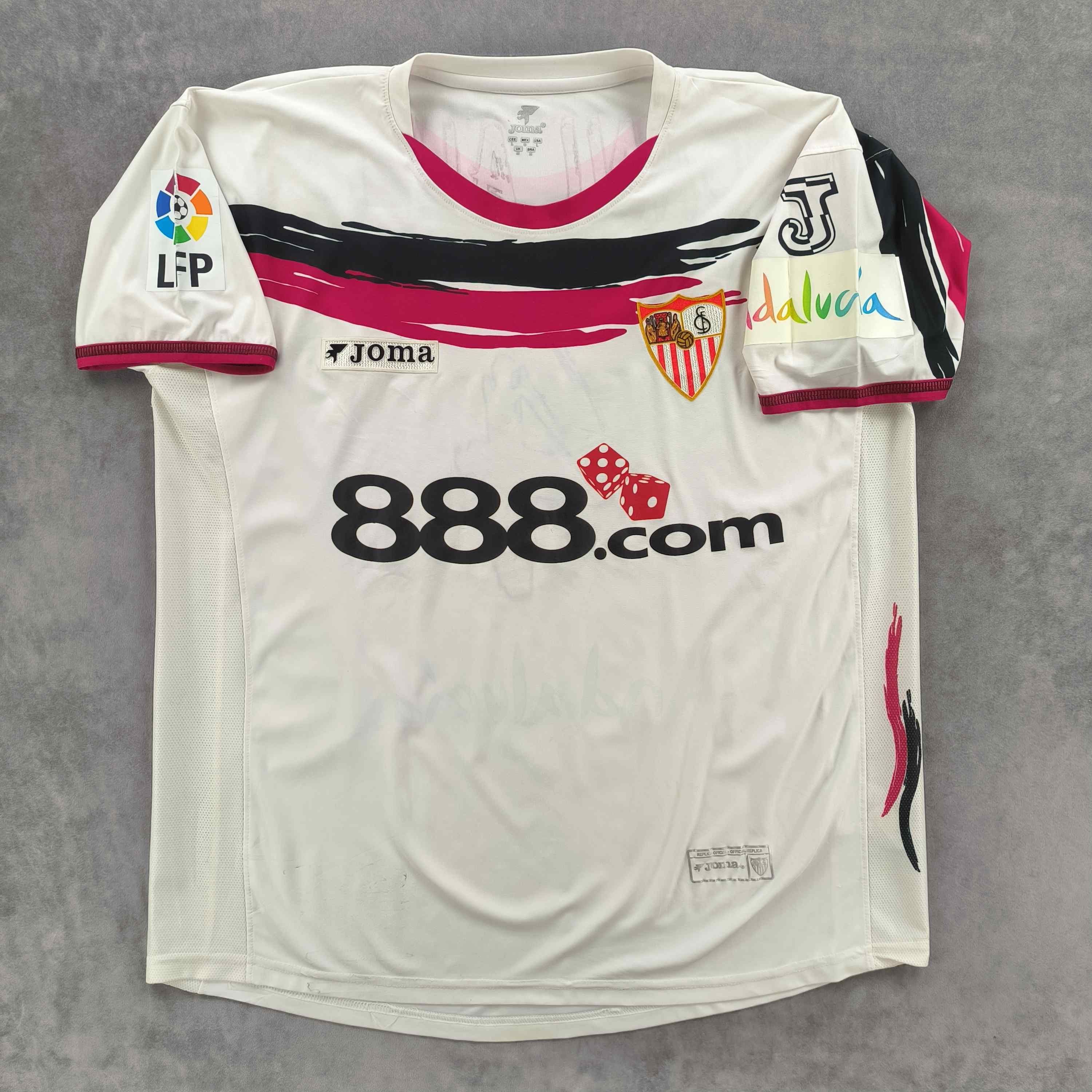 Sevilla 2006-07 Joma home Dani Alves football jersey size L