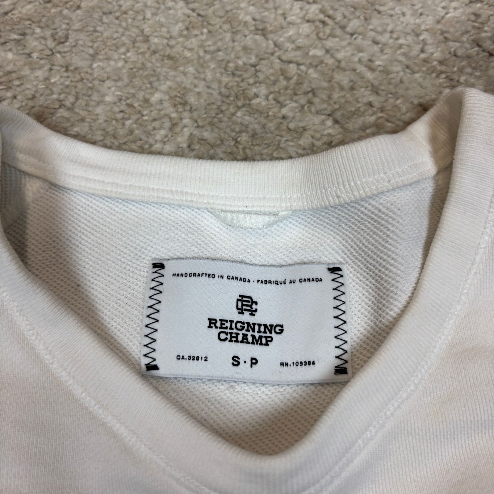 Reigning Champ Reigning Champ Gym Logo Crewneck Sweatshirt Pullover Men's S Size US S / EU 44-46 / 1 - 4 Thumbnail