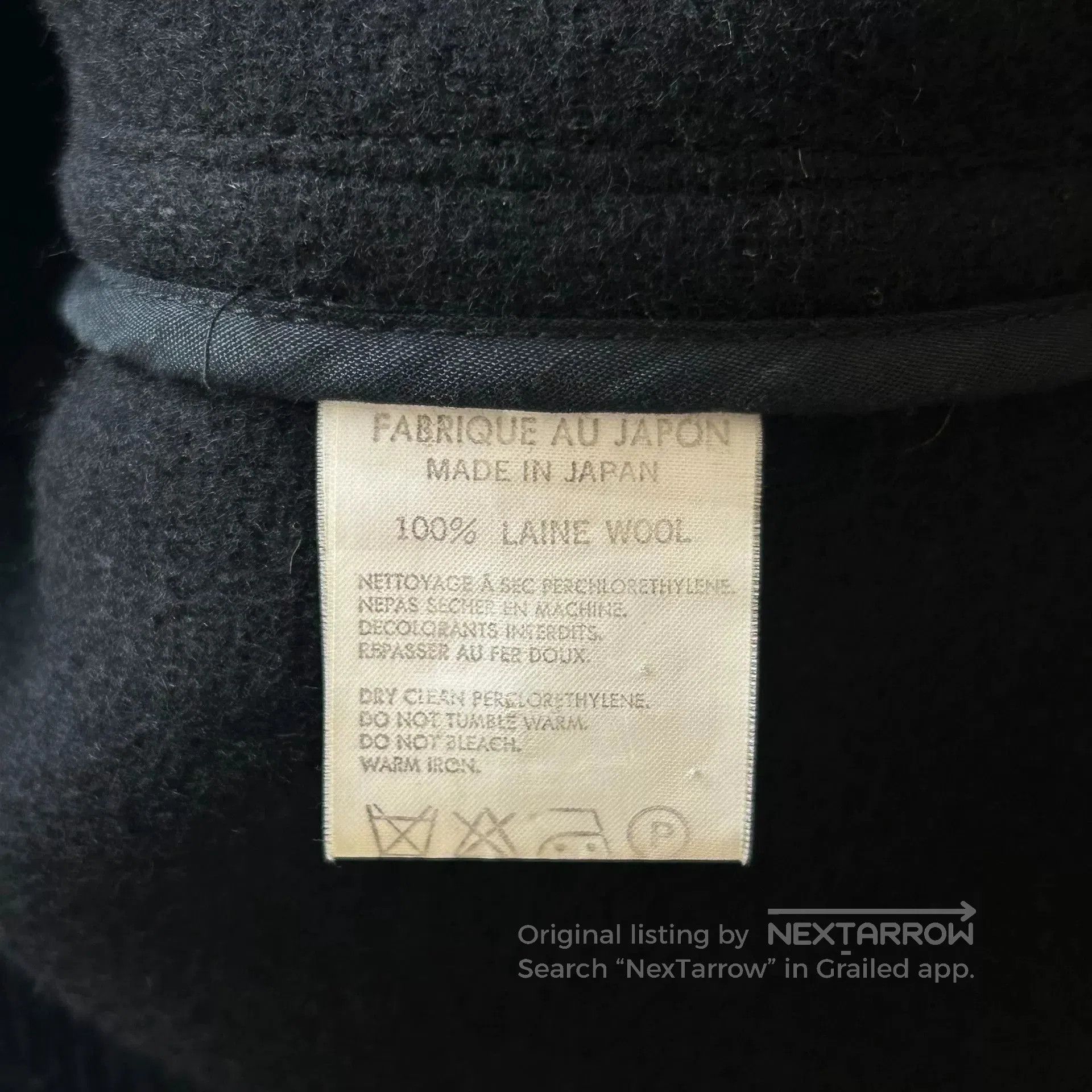 Y's for Men yohji yamamoto black wool toggle coat. Size US L / EU 52-54 / 3 - 8 Thumbnail