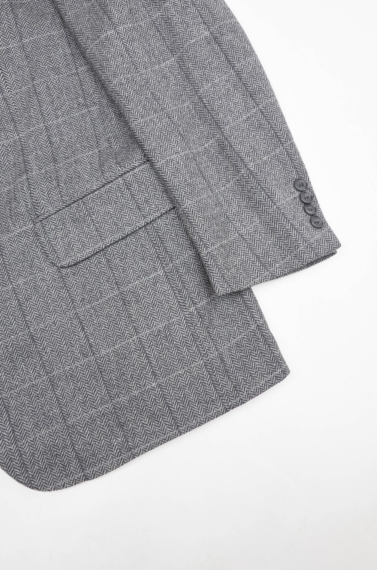 Burberry Burberrys Vintage Wool Blazer – Herringbone Check – Size 50 Size 40R - 4 Thumbnail