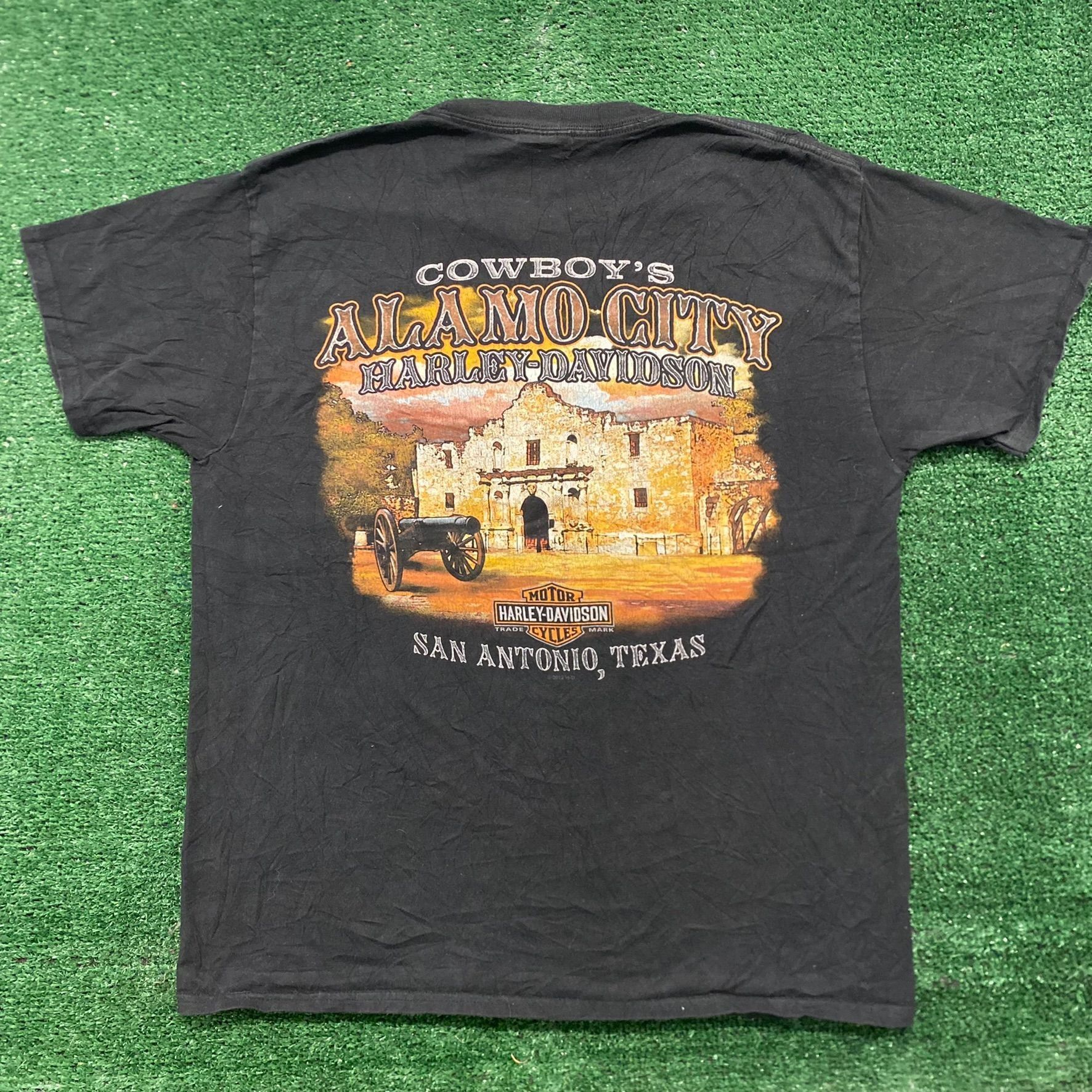 Harley Davidson Vintage Y2K Harley Davidson Texas Sun Faded Punk Biker Tee Size US M / EU 48-50 / 2 - 4 Thumbnail