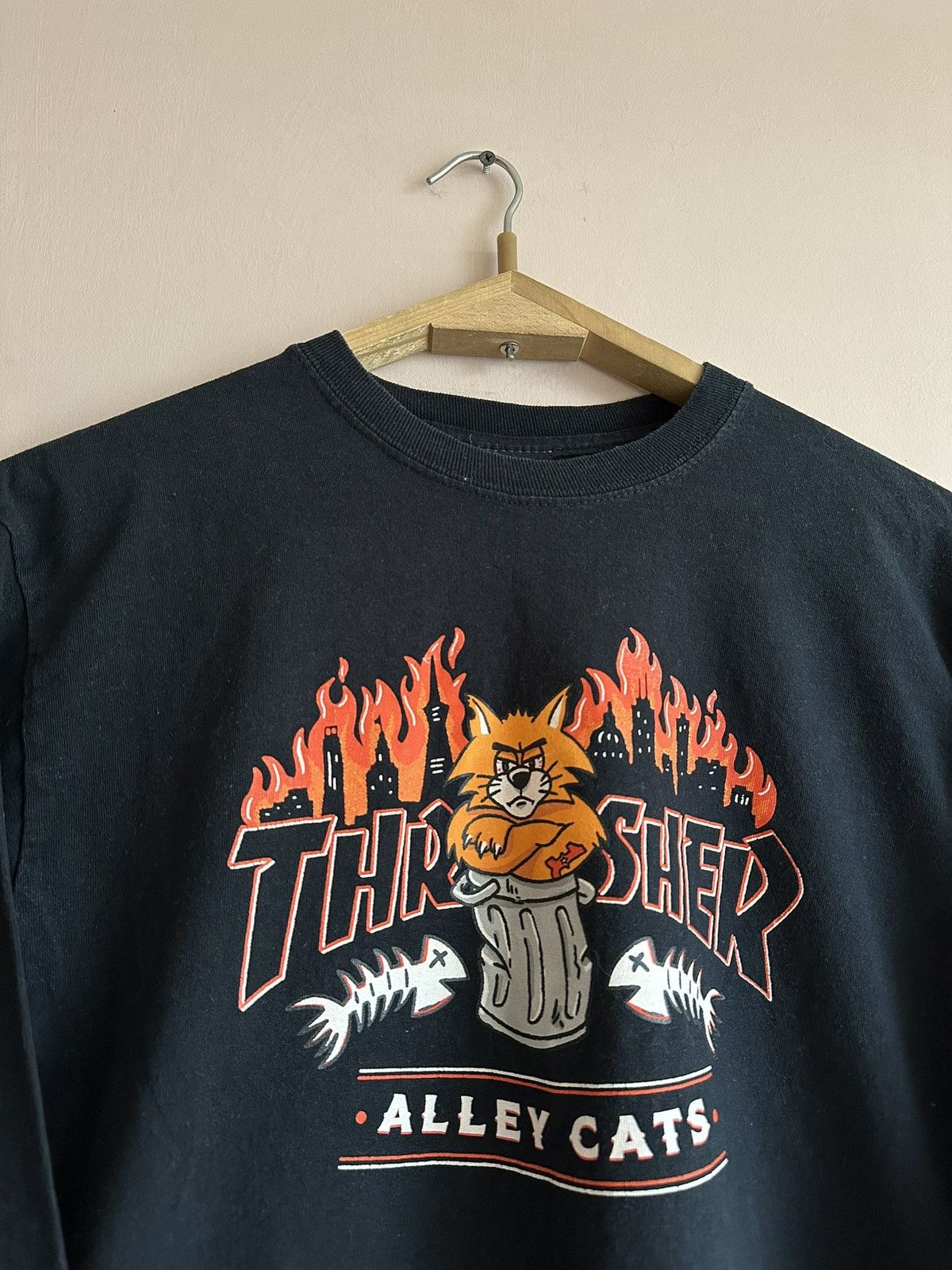 Thrasher Thrasher Skateboarding Alley Cats Black Long Sleeve Graphic Size US M / EU 48-50 / 2 - 5 Thumbnail