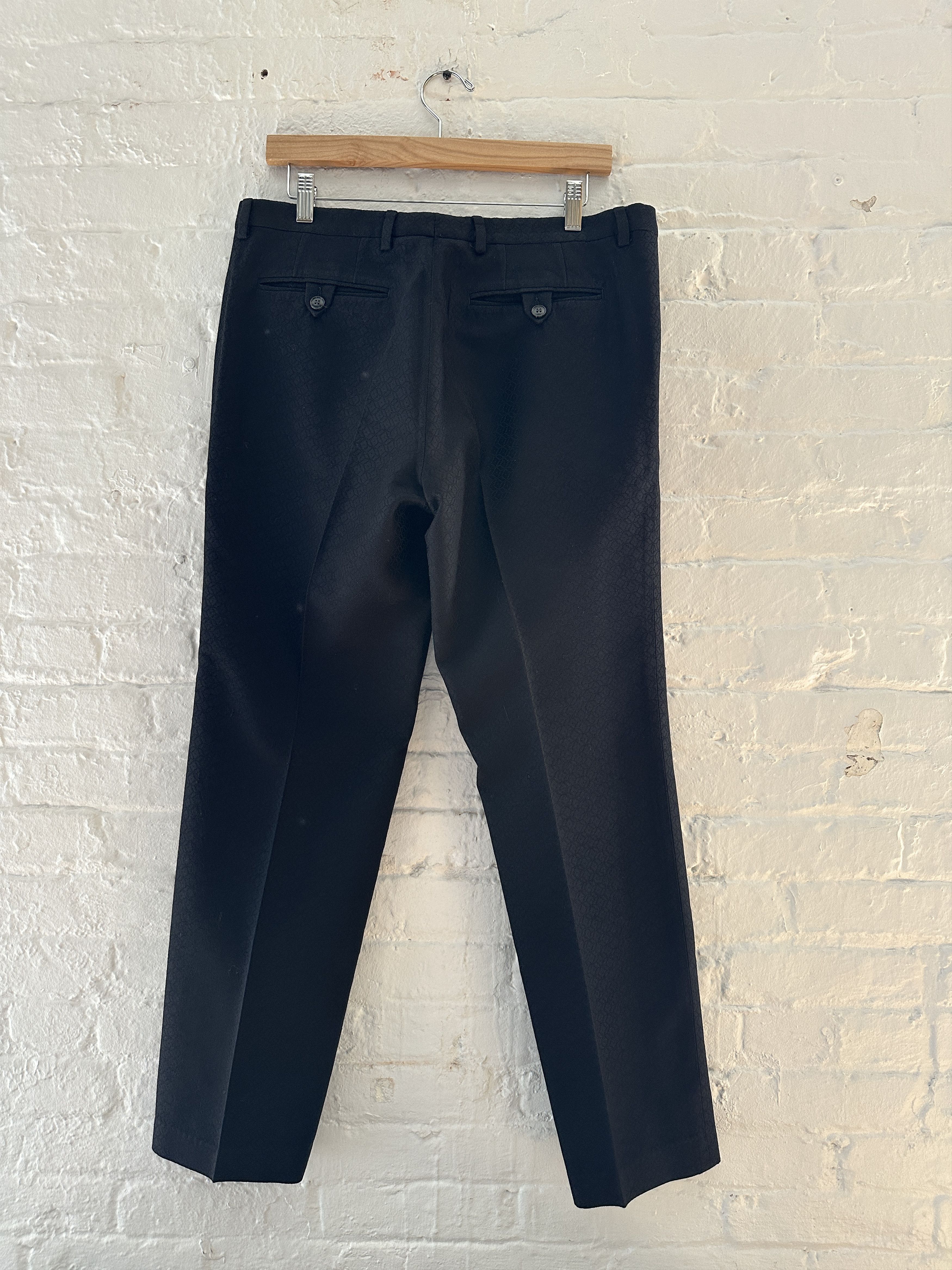 Dries Van Noten Dries Van Noten Textured Wool Trousers Size US 34 / EU 50 - 3 Thumbnail