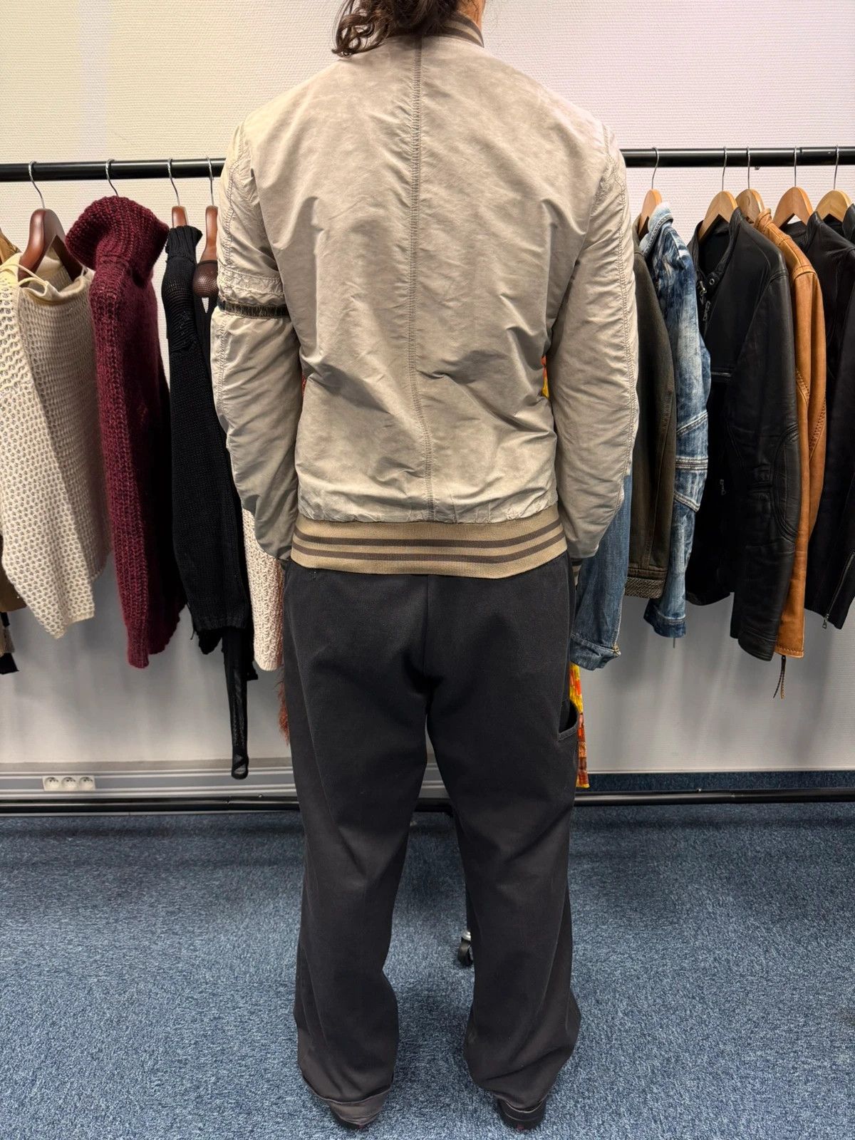 Dolce & Gabbana Dolce & Gabbana Grey Nylon Faded Bomber Jacket Size US M / EU 48-50 / 2 - 4 Thumbnail