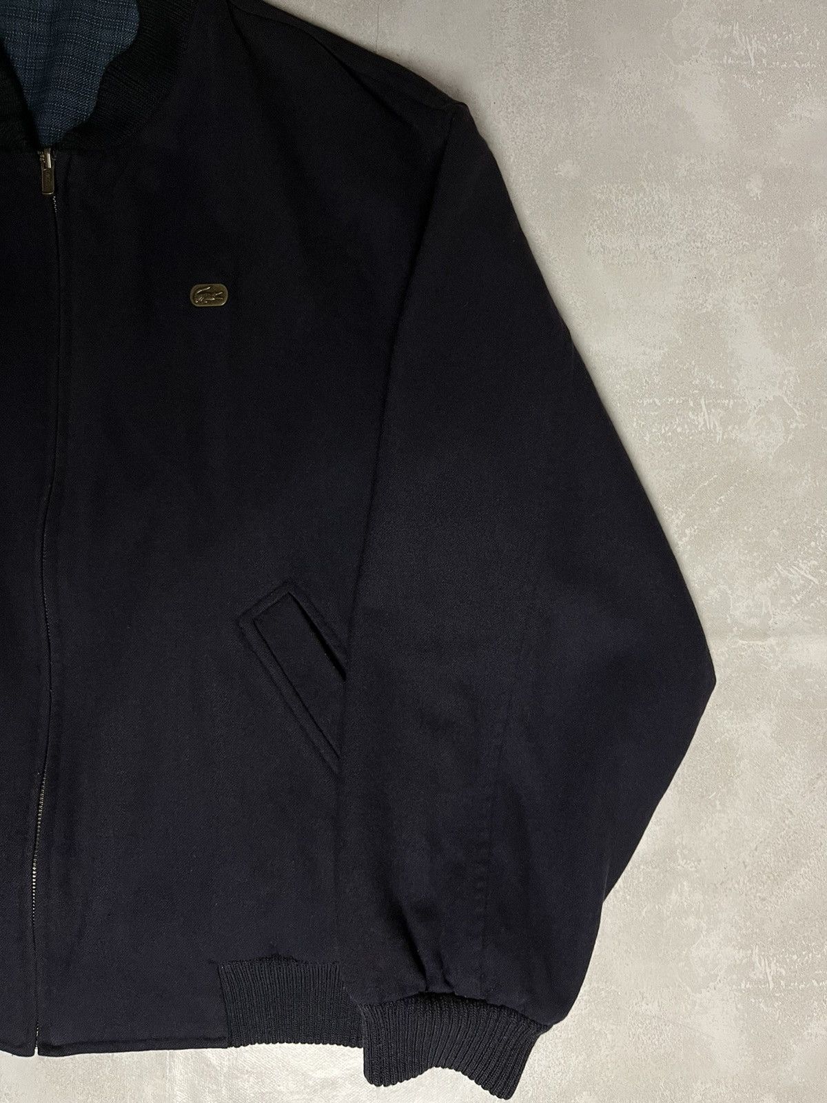 Lacoste Vintage Reversible 90s Lacoste Wool Bomber Varsity Jacket Size US L / EU 52-54 / 3 - 9 Thumbnail
