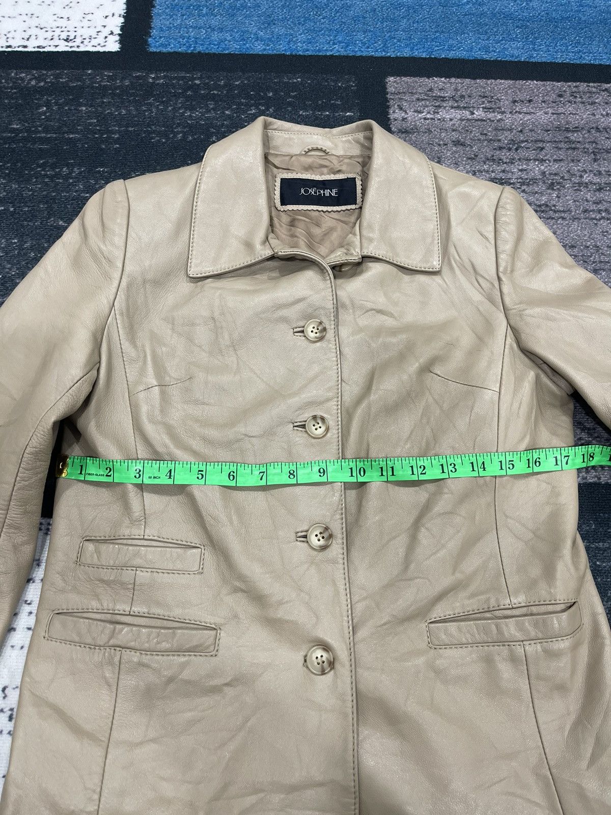 Vintage Josephine Leather Coat Jacket