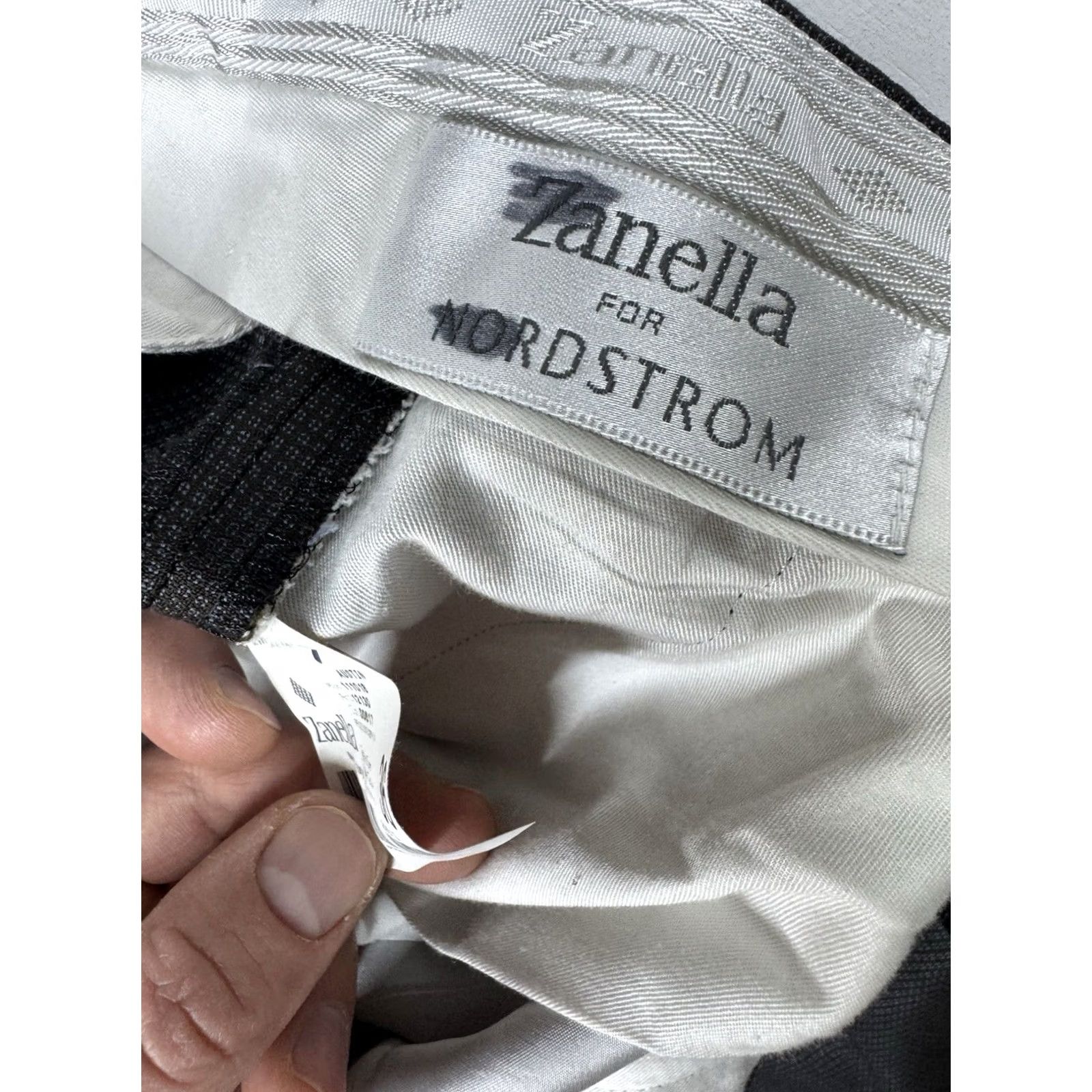Zanella Zanella Italy Wool Austin Dress Pants Gray Twill Pleated Cuffs 36x33 Mens Regular Straight Rise High Pockets Belt Loops Zip Button Size US 36 / EU 52 - 3 Thumbnail