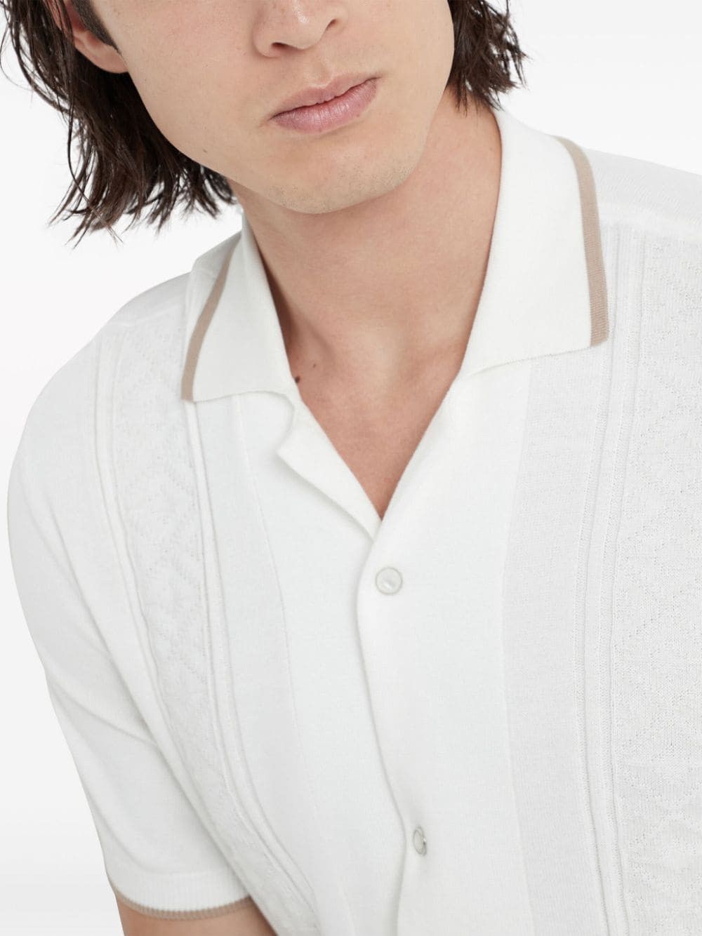 Brunello Cucinelli Sweater in Open White Size US XL / EU 56 / 4 - 3 Thumbnail